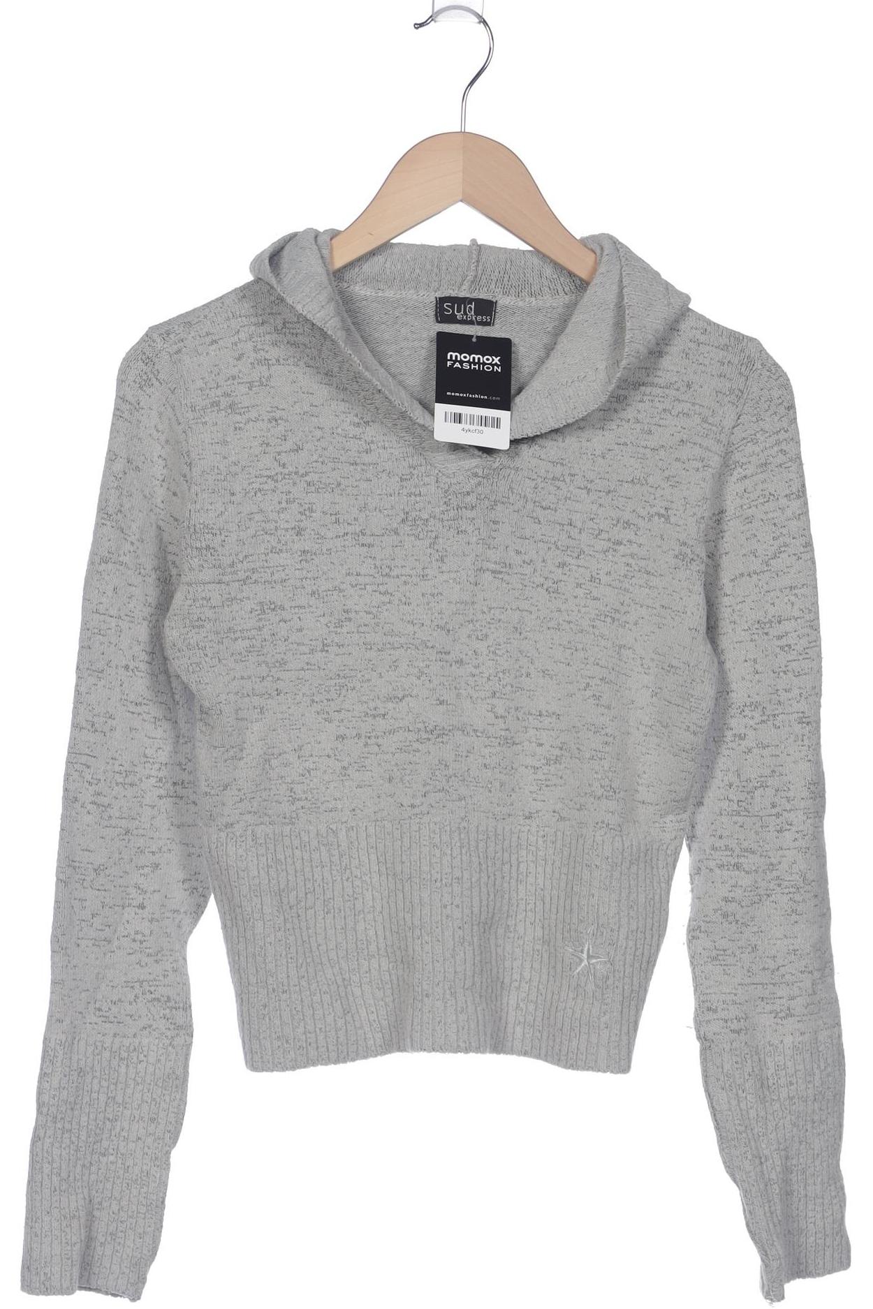 

sud express Damen Kapuzenpullover, grau, Gr. 34