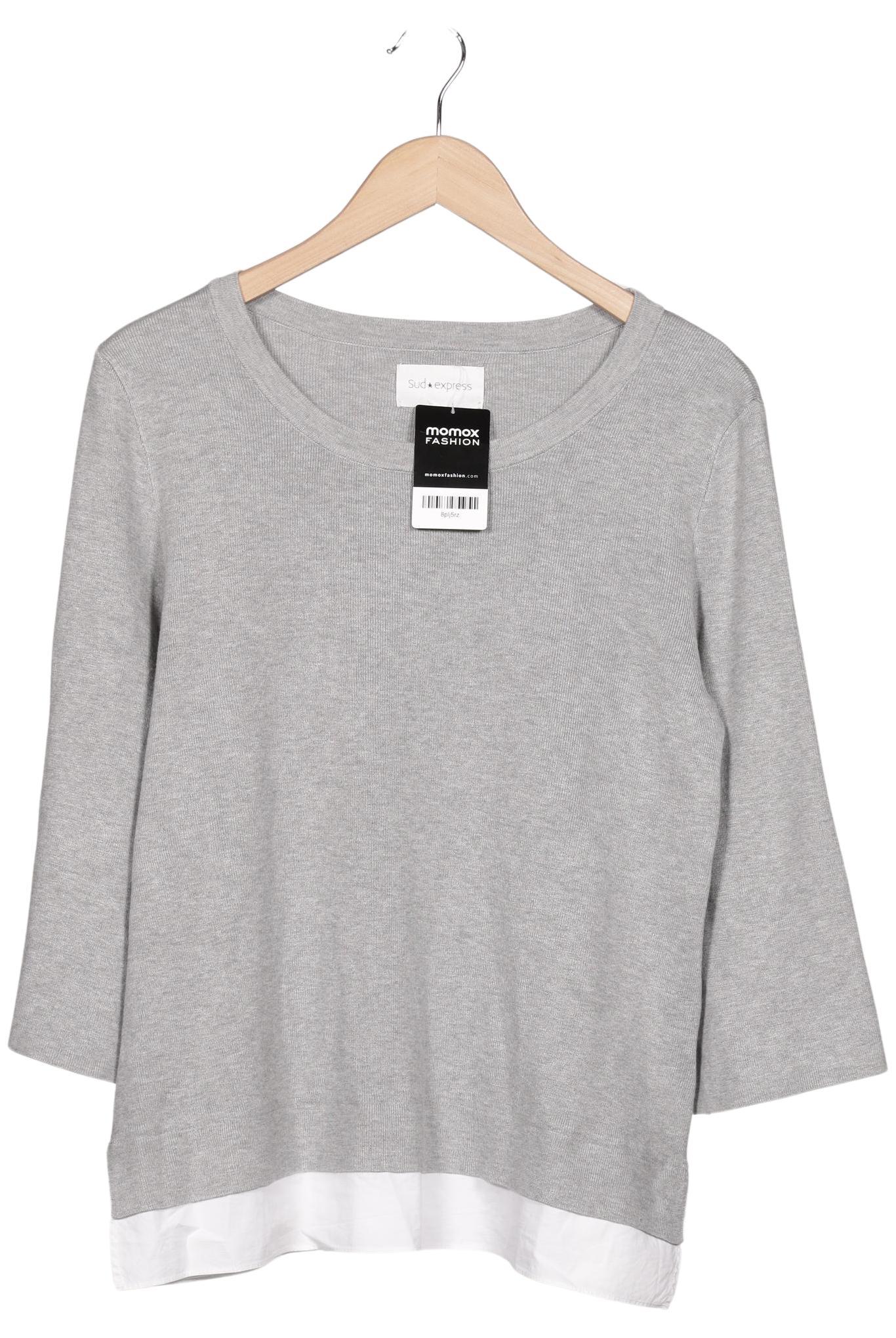 

sud express Damen Pullover, grau, Gr. 42