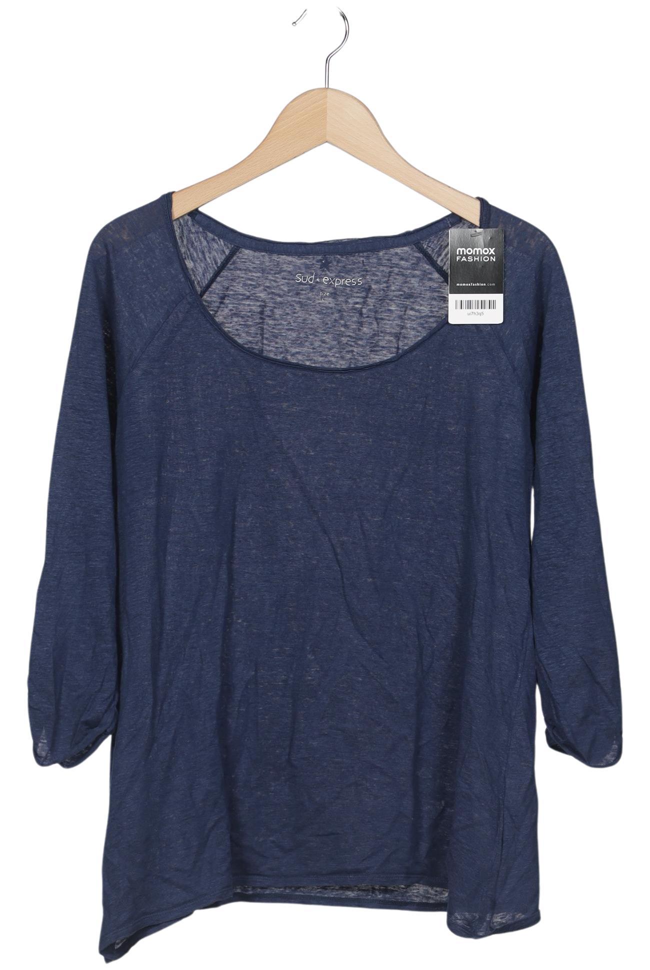 

sud express Damen Langarmshirt, marineblau, Gr. 42