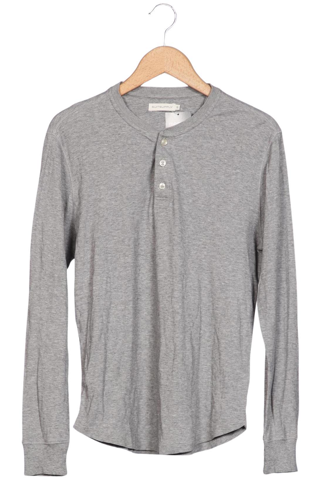 Thumbnail - suitsupply Herren Langarmshirt, grau, Gr. 46