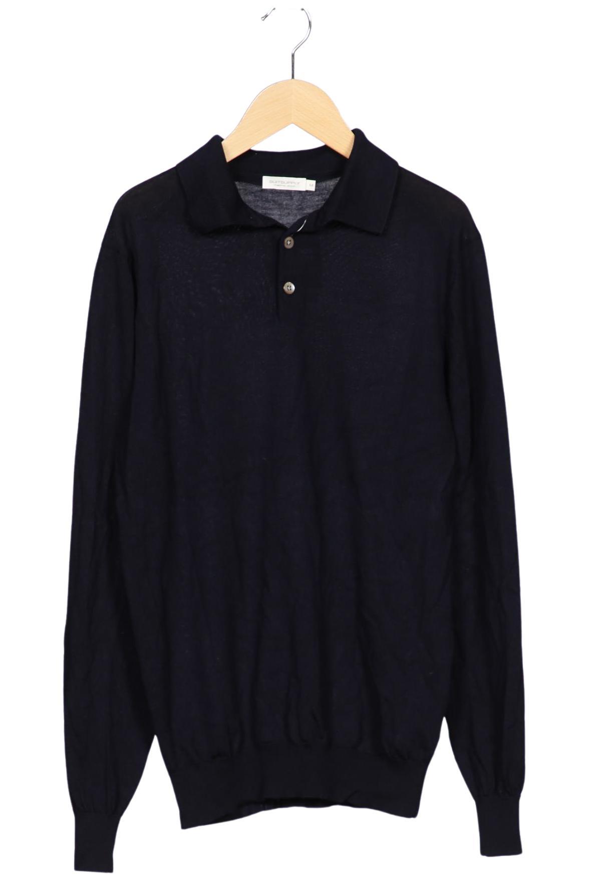 

suitsupply Herren Poloshirt, marineblau, Gr. 48