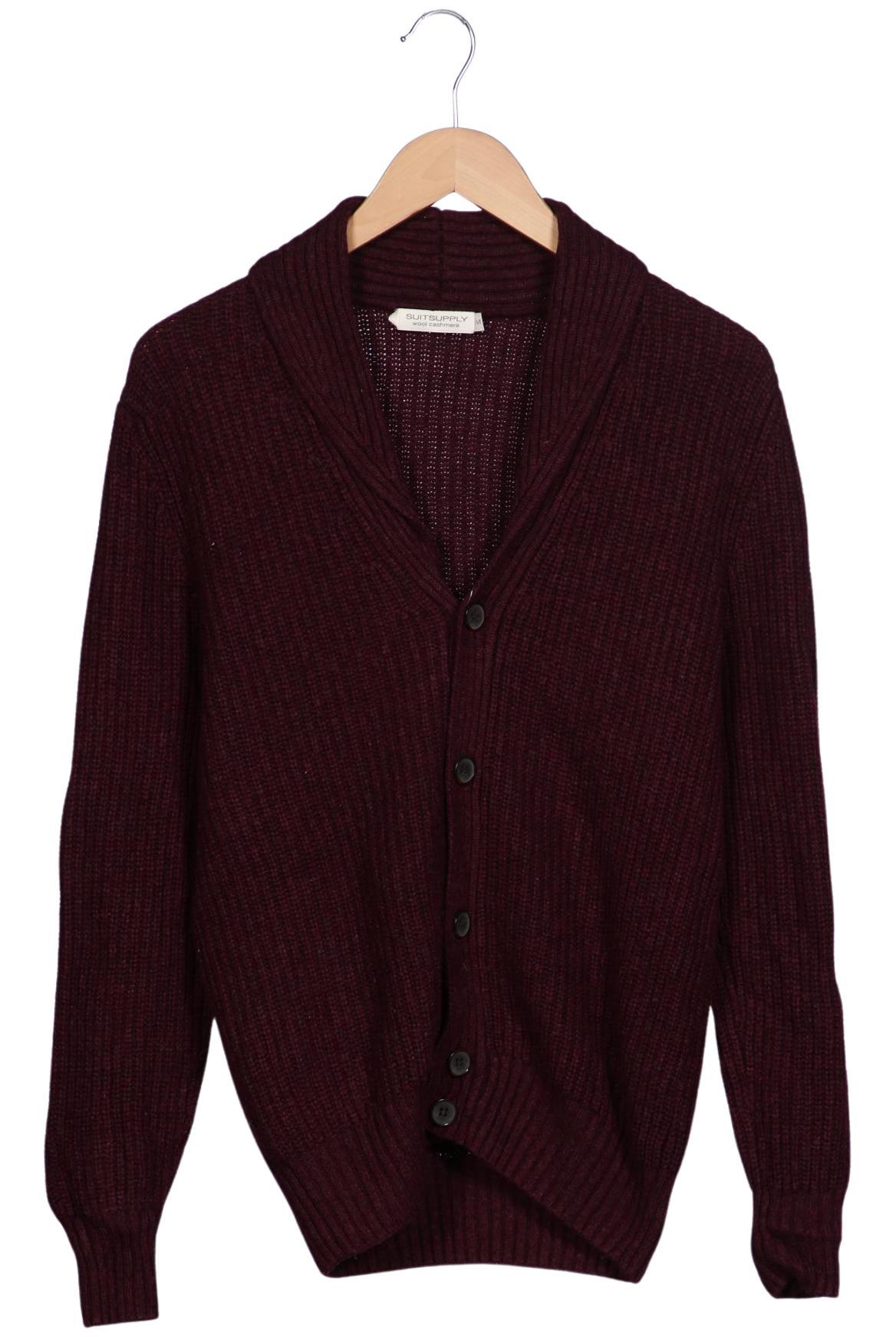 Thumbnail - suitsupply Herren Strickjacke, bordeaux, Gr. 48