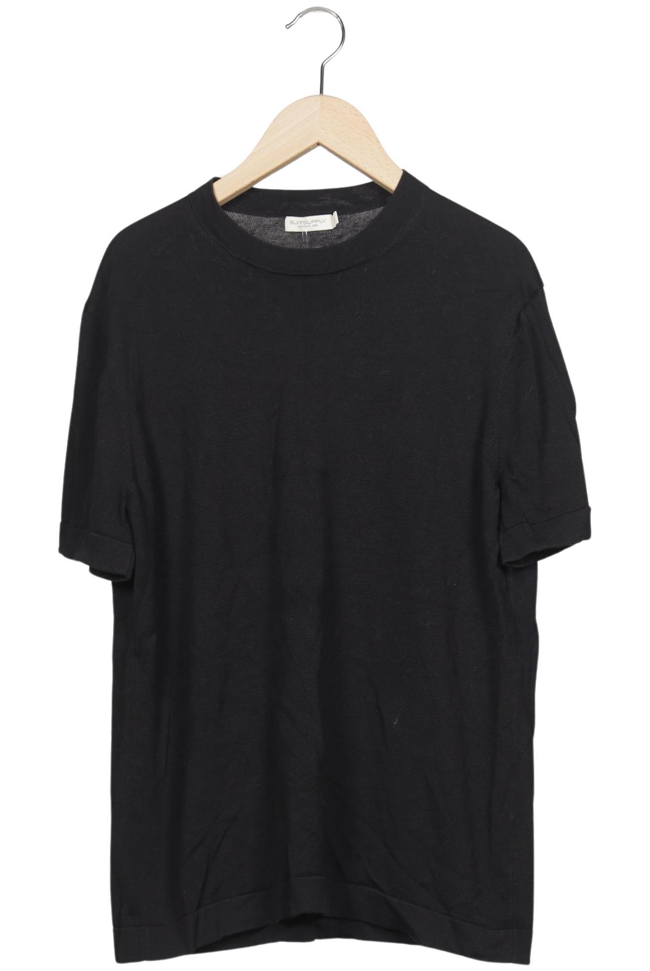 

suitsupply Herren T-Shirt, schwarz, Gr. 48