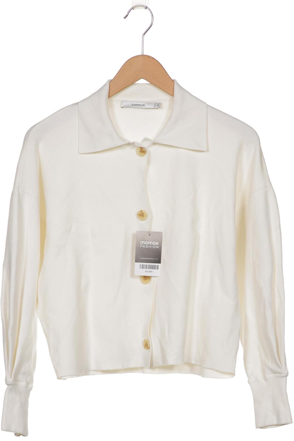 

summum woman Damen Strickjacke, weiß, Gr. 36