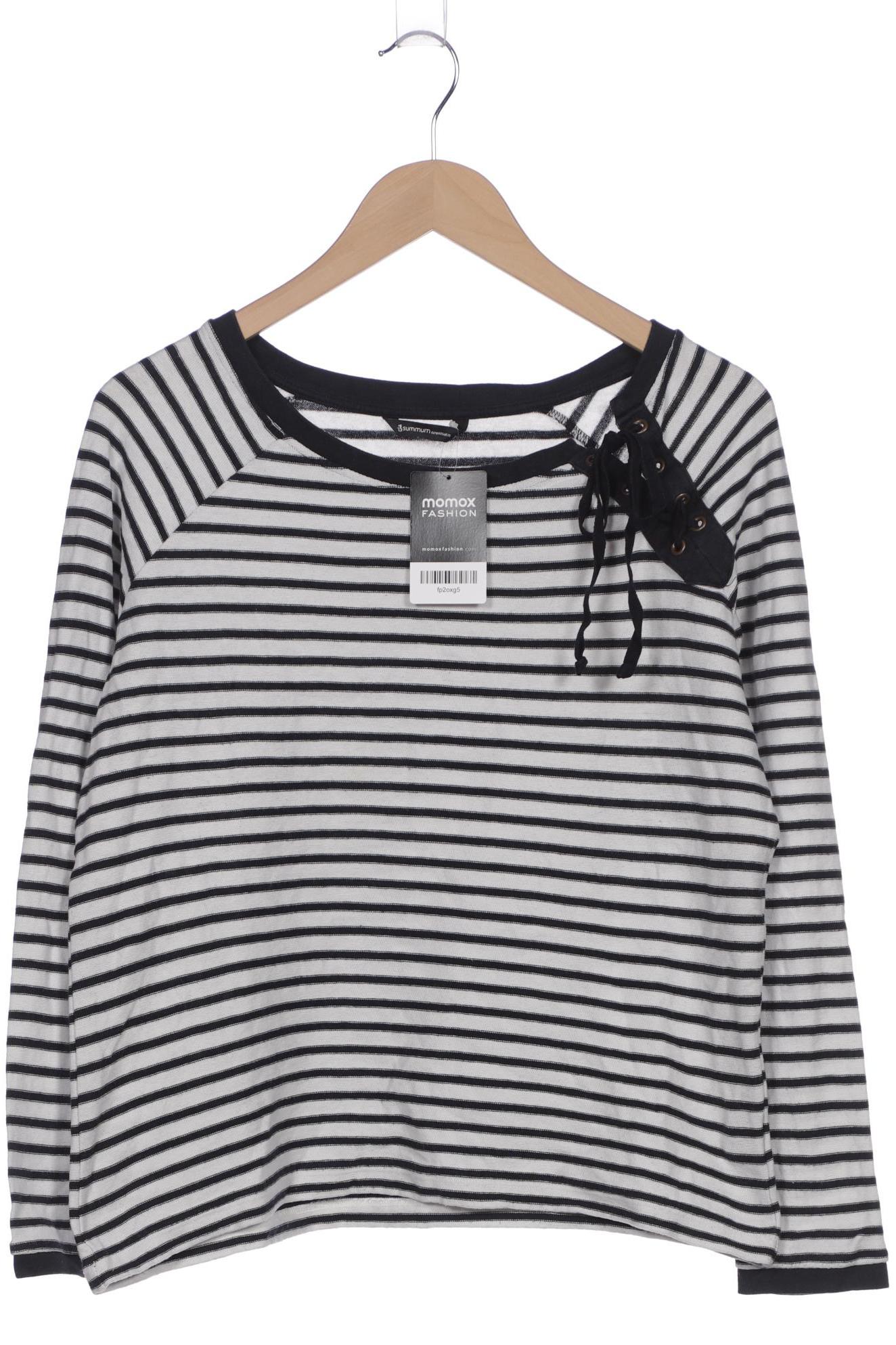 

summum woman Damen Langarmshirt, weiß, Gr. 38