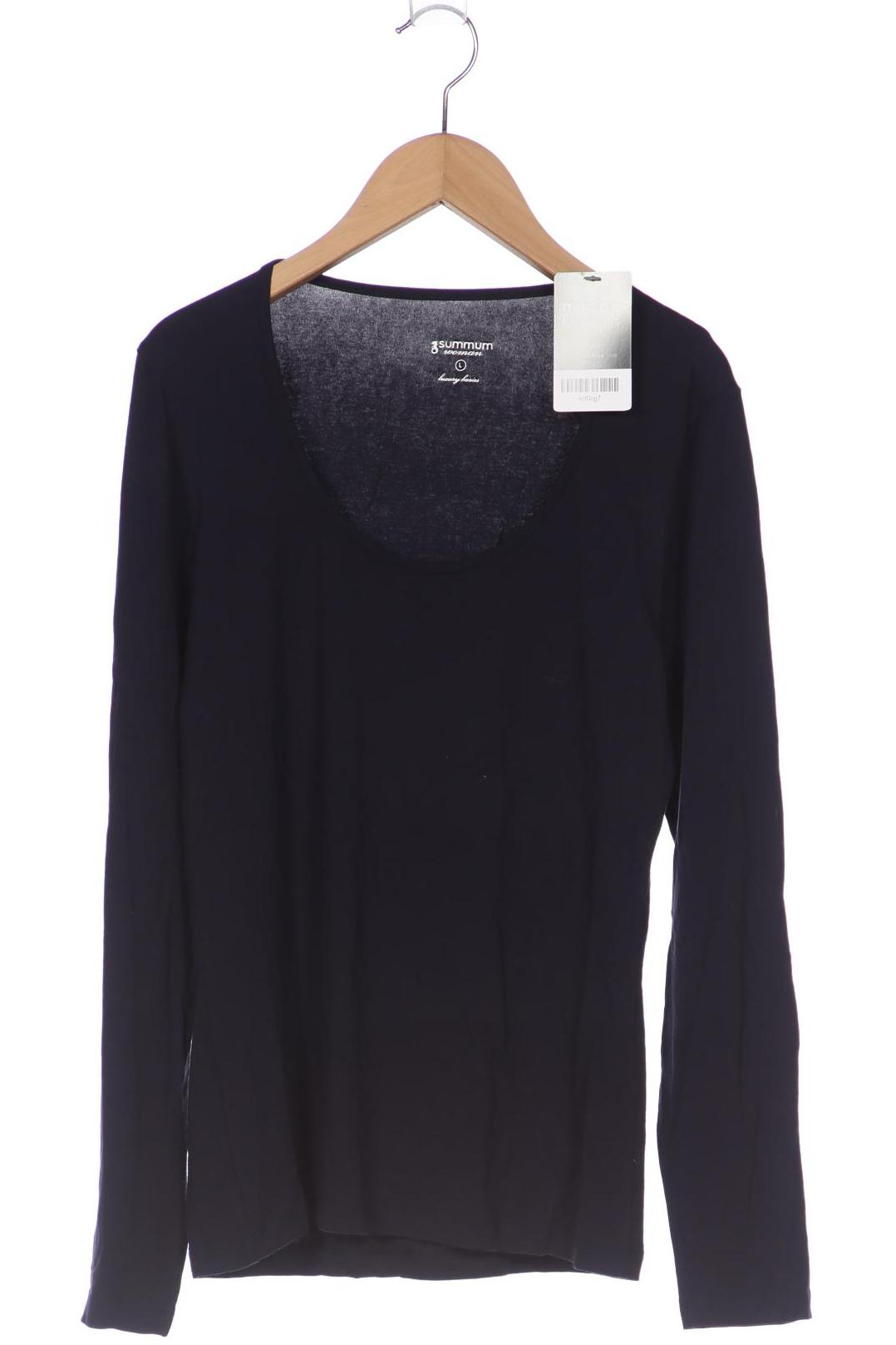 

summum woman Damen Langarmshirt, marineblau