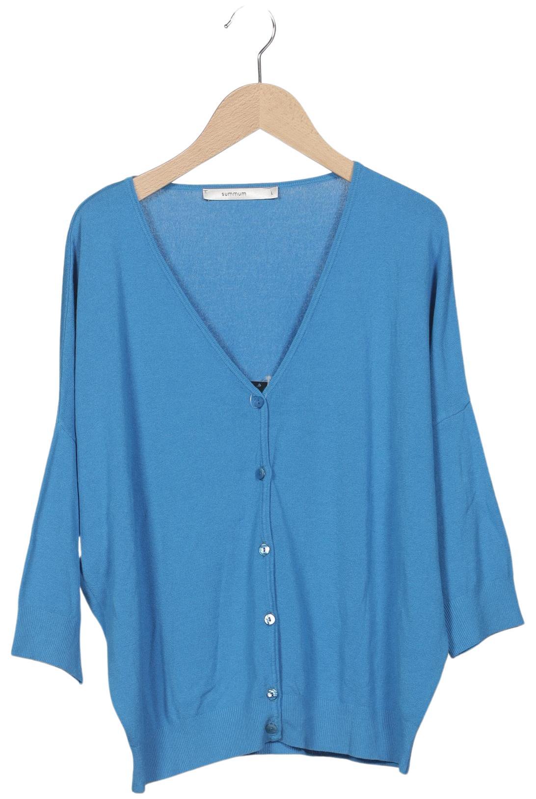 

summum woman Damen Strickjacke, blau, Gr. 42