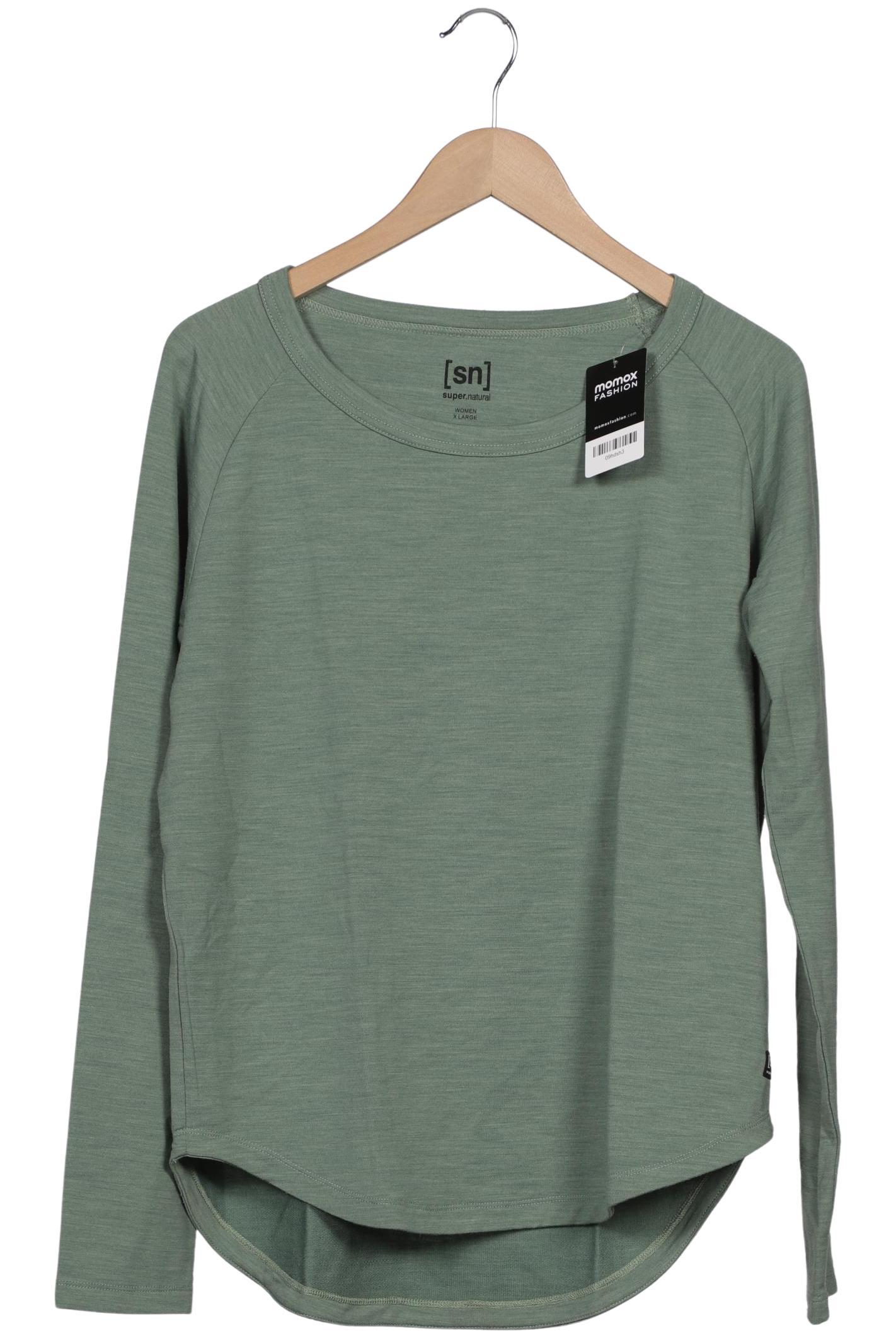 

super.natural Damen Langarmshirt, grün, Gr. 44