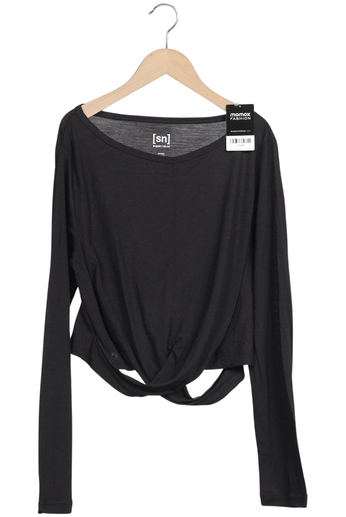 

super.natural Damen Langarmshirt, schwarz, Gr. 44