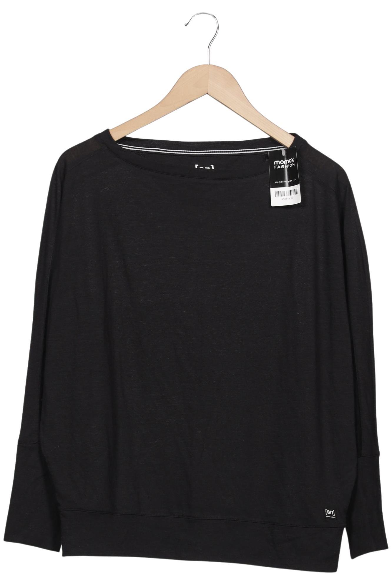 

super.natural Damen Langarmshirt, schwarz, Gr. 42