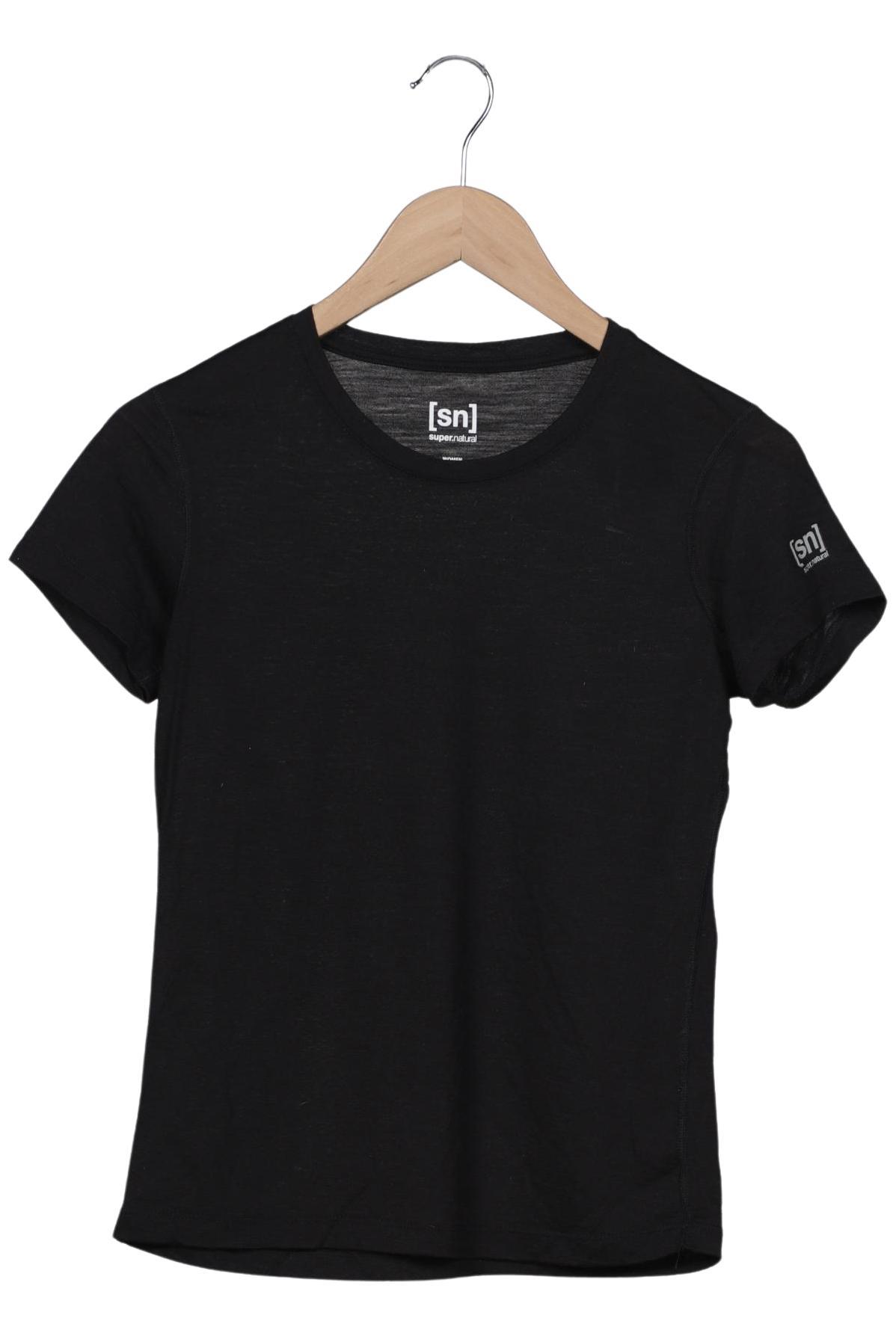 

super.natural Damen T-Shirt, schwarz, Gr. 38