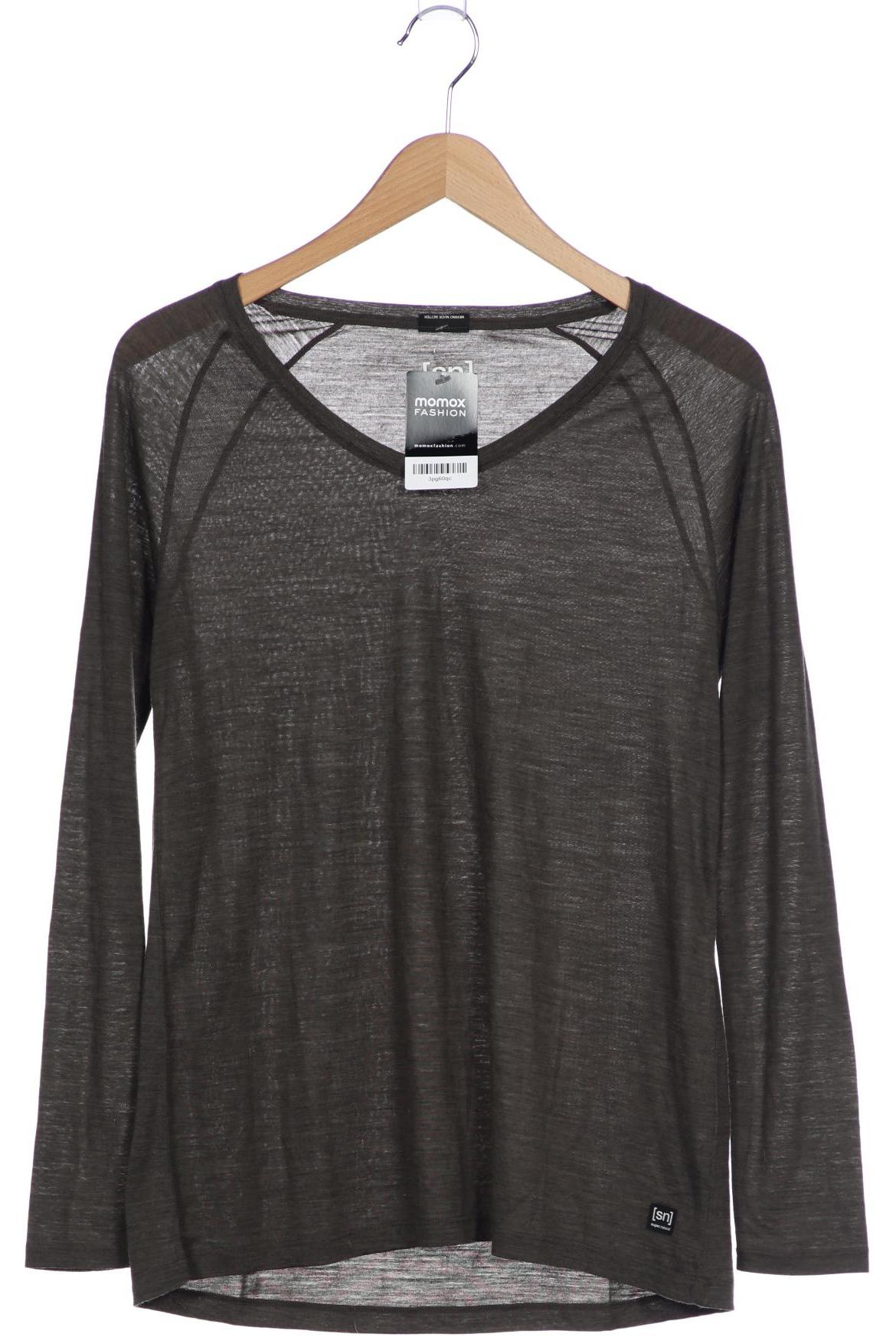 

super.natural Damen Langarmshirt, grau, Gr. 36