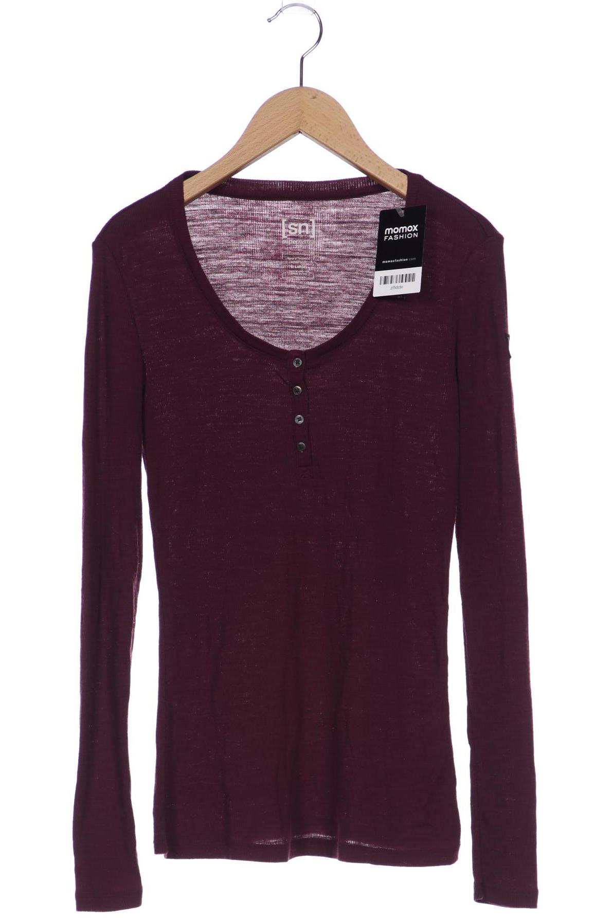

super.natural Damen Langarmshirt, bordeaux
