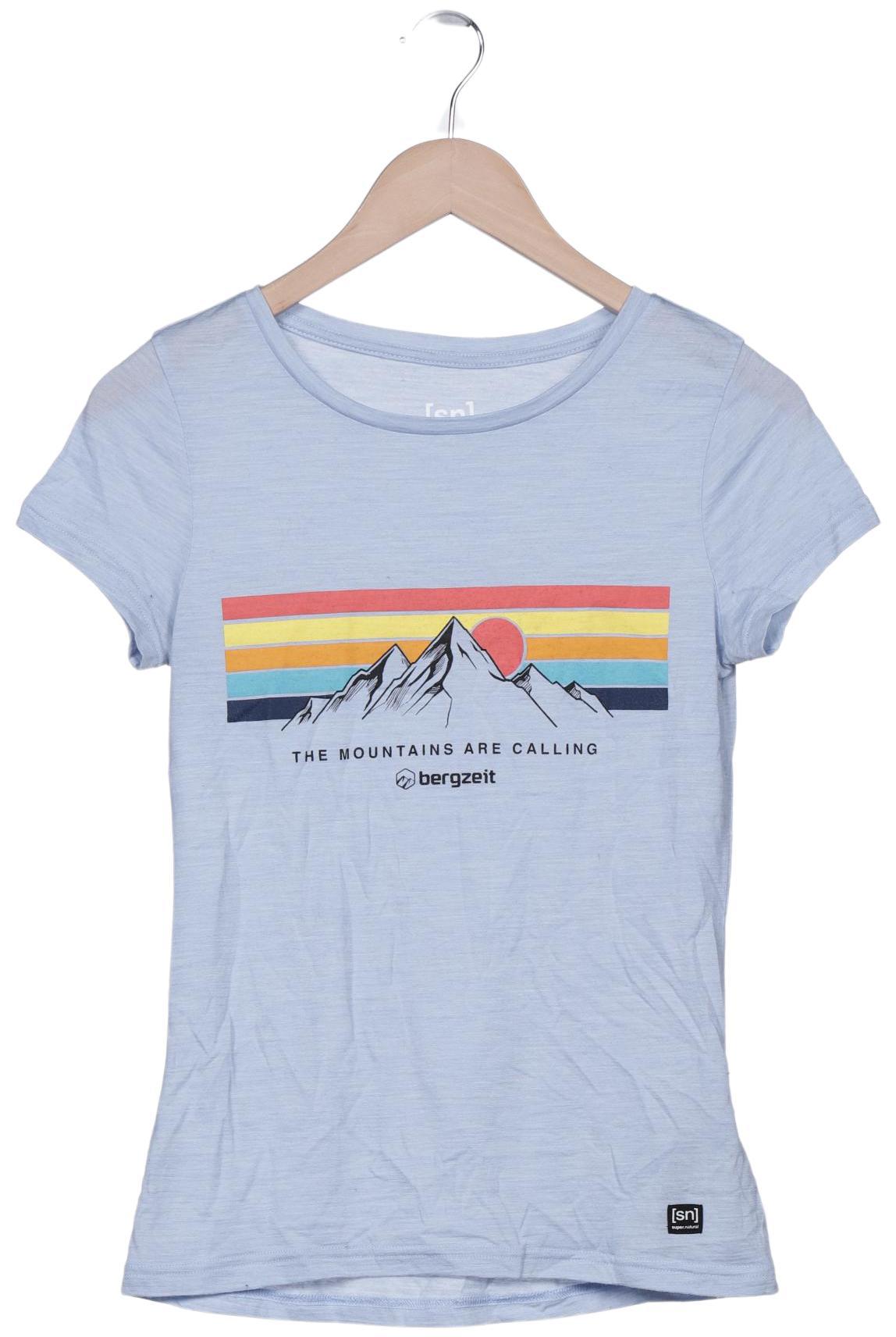 

super.natural Damen T-Shirt, hellblau, Gr. 34