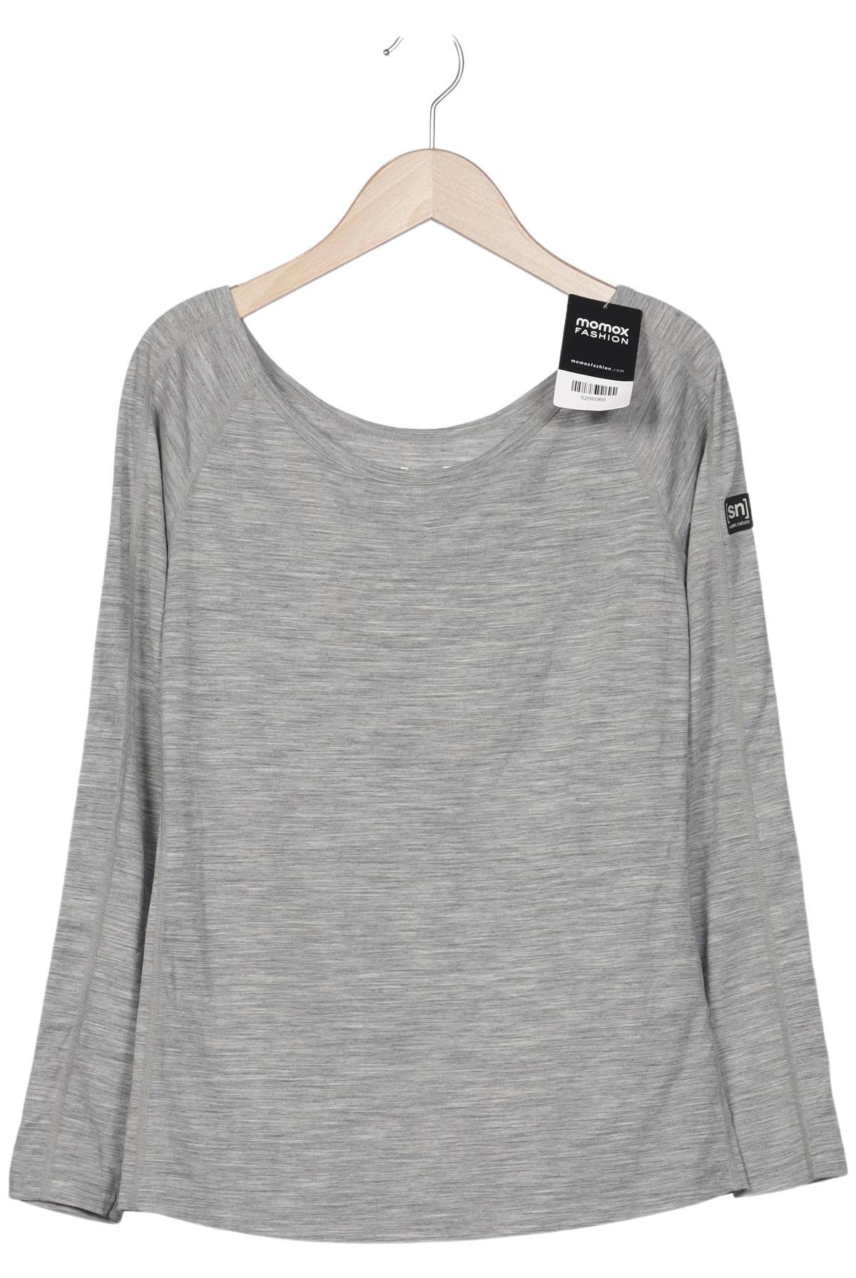 

super.natural Damen Langarmshirt, grau, Gr. 36