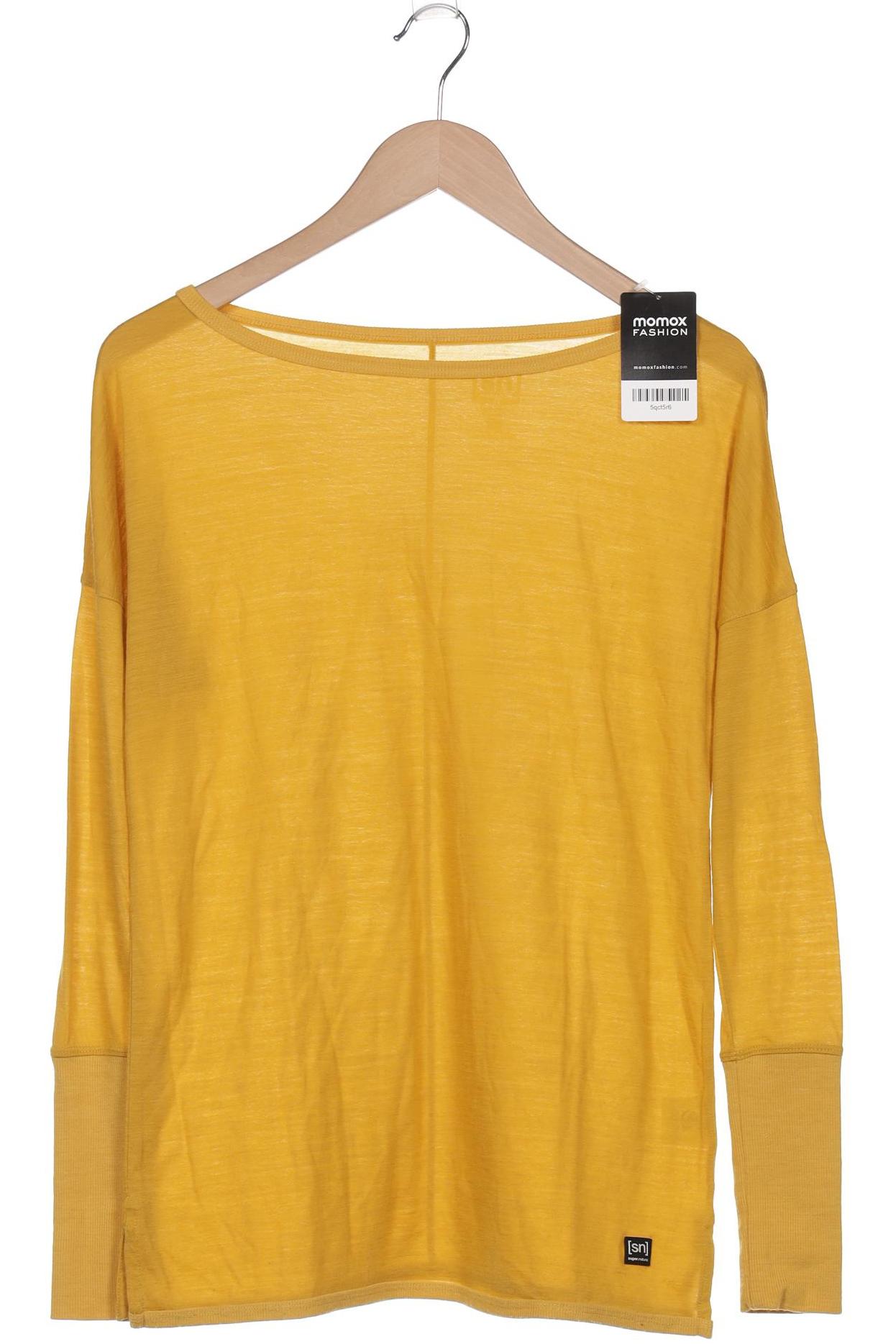 

super.natural Damen Langarmshirt, orange, Gr. 36