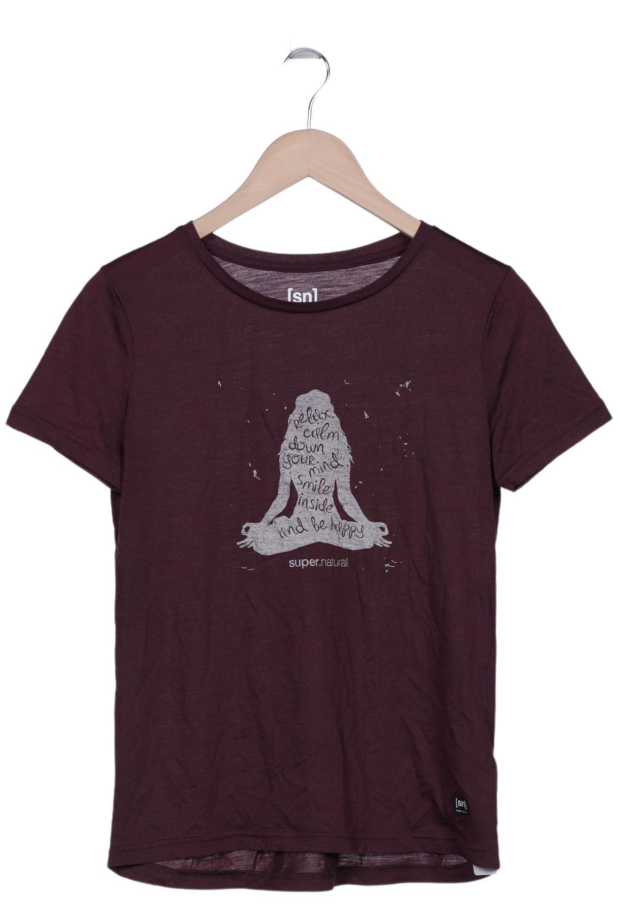 

super.natural Damen T-Shirt, bordeaux, Gr. 36