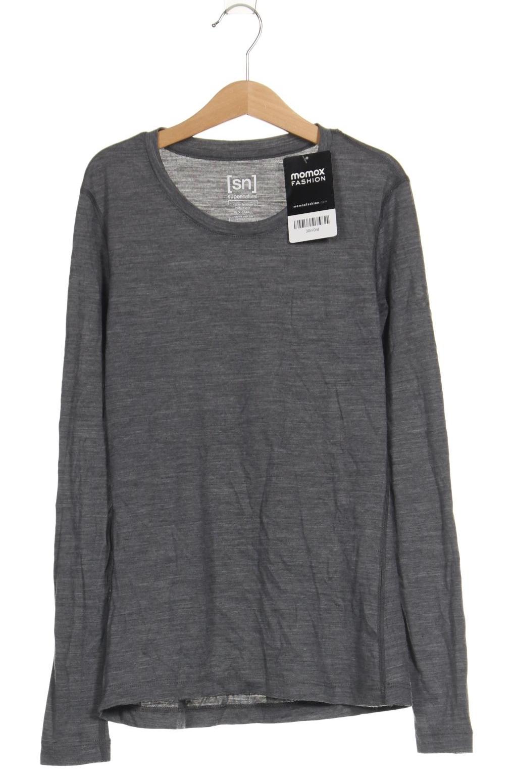 

super.natural Damen Langarmshirt, grau, Gr. 34