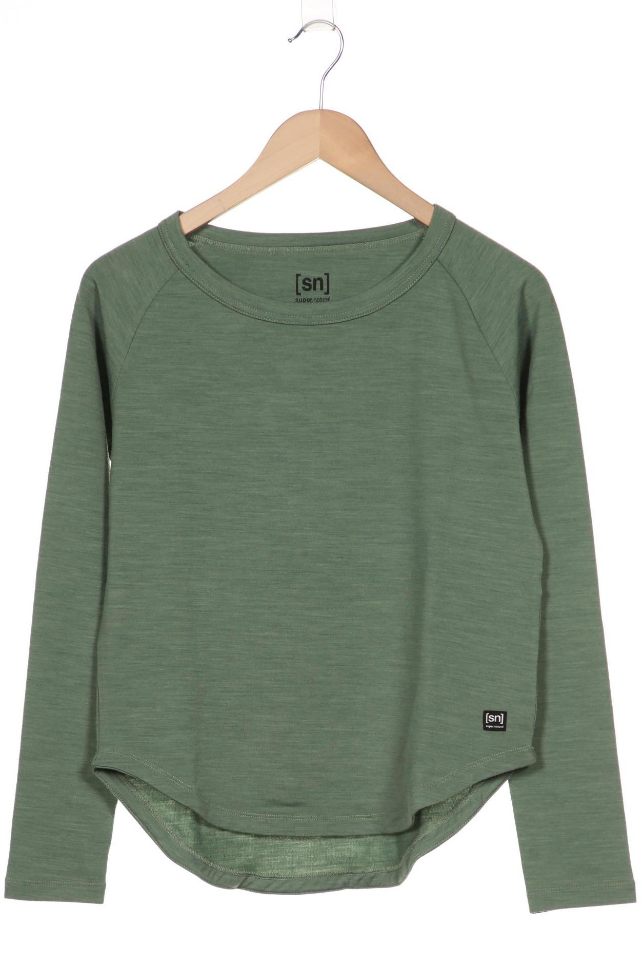 

super.natural Damen Langarmshirt, grün, Gr. 34