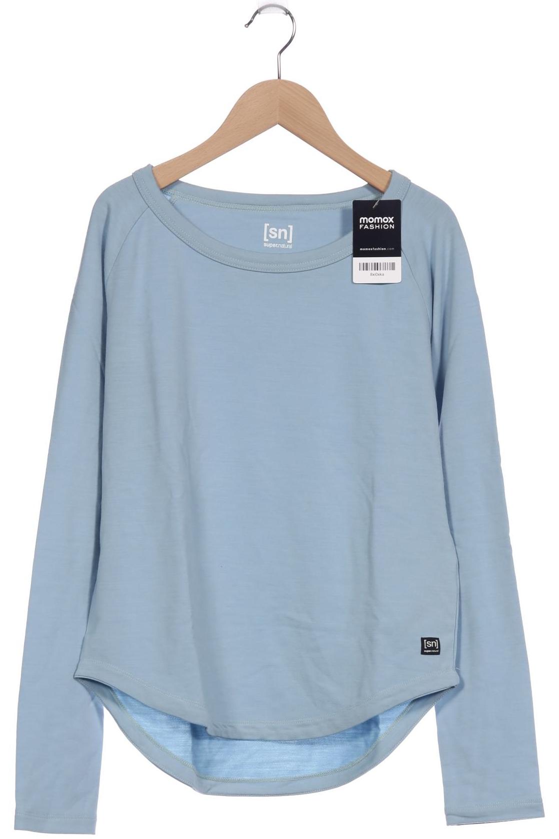 

super.natural Damen Langarmshirt, blau, Gr. 36