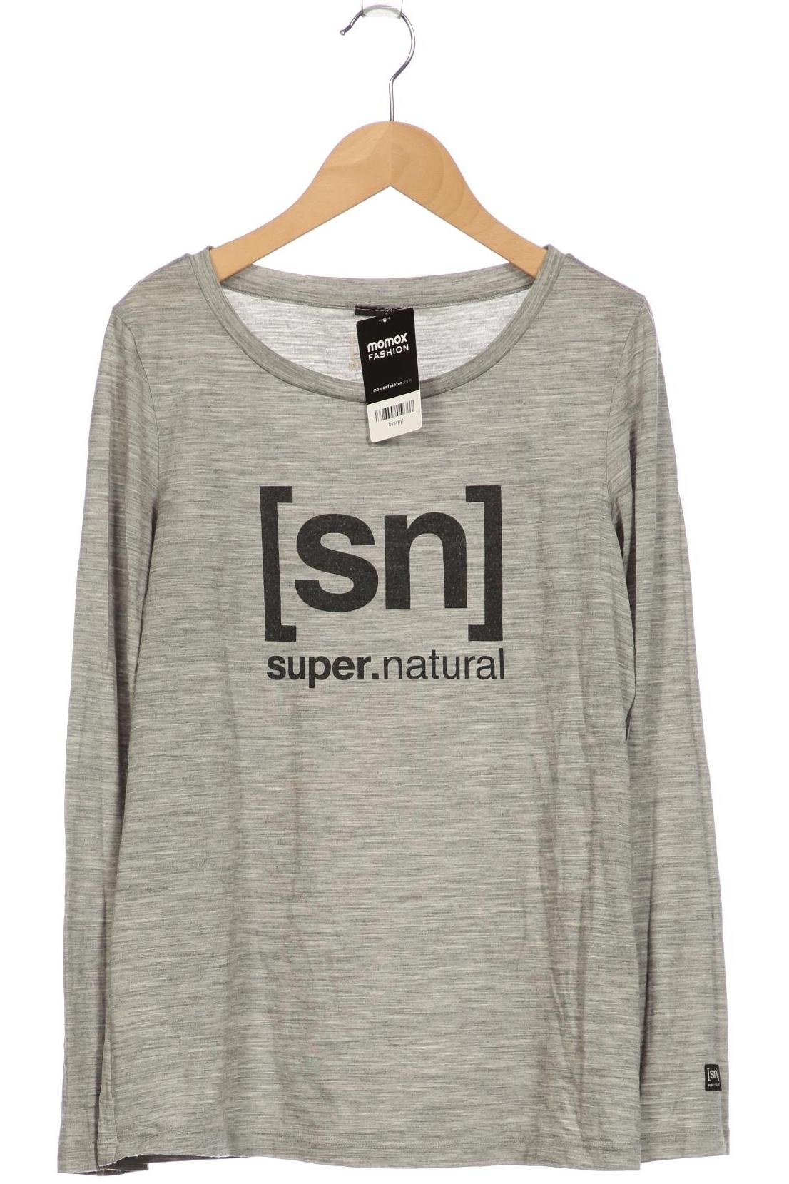 

super.natural Damen Langarmshirt, grau, Gr. 42