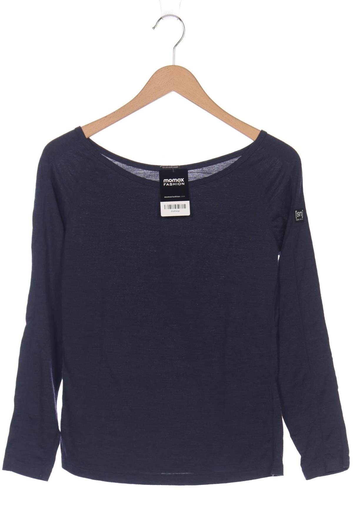 

super.natural Damen Langarmshirt, marineblau, Gr. 38
