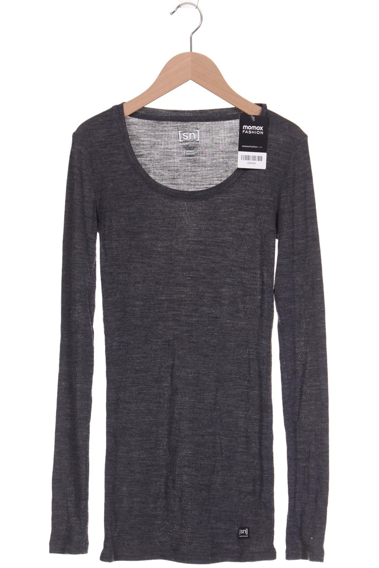 

super.natural Damen Langarmshirt, grau, Gr. 38