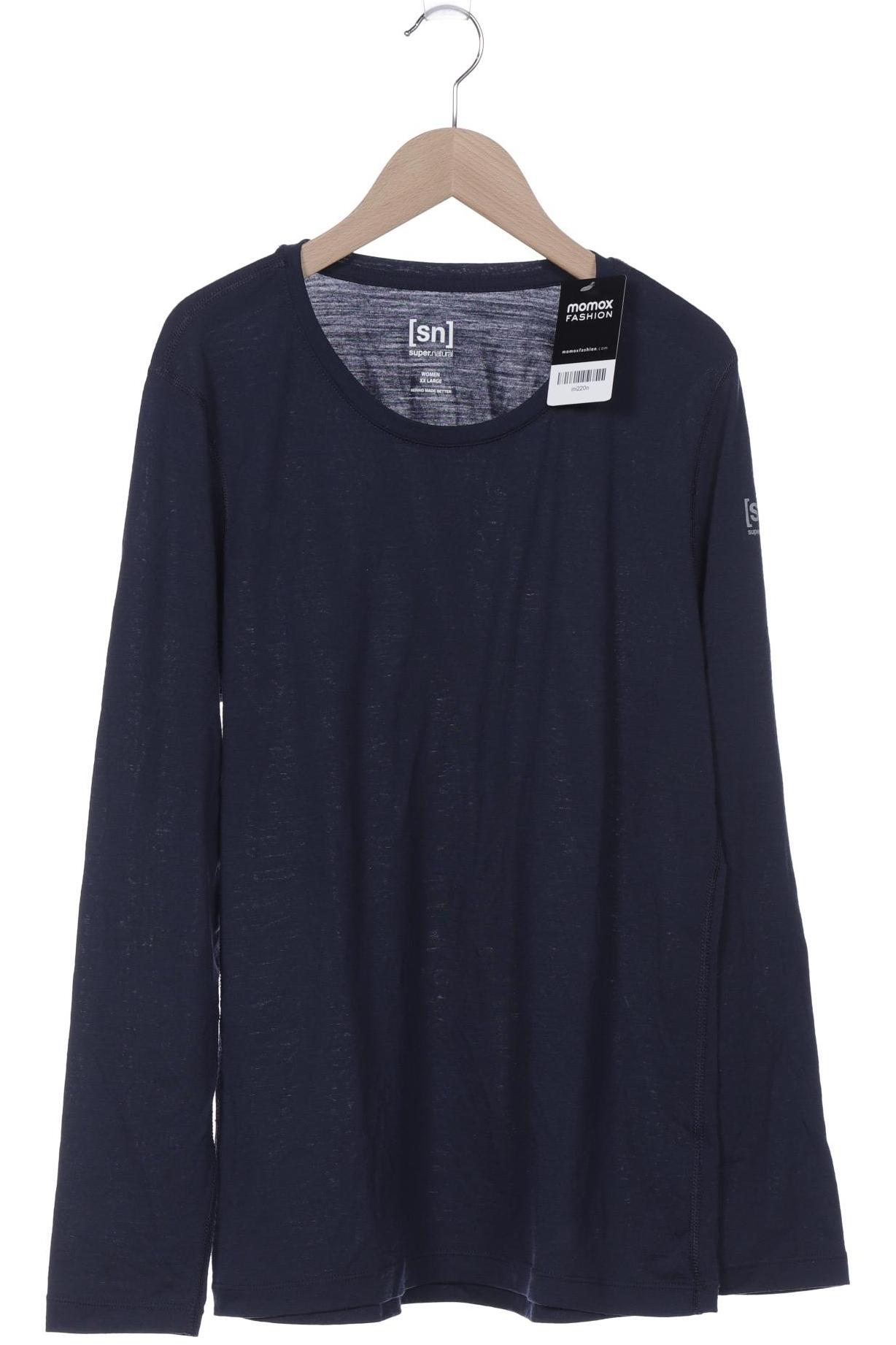 

super.natural Damen Langarmshirt, marineblau, Gr. 46
