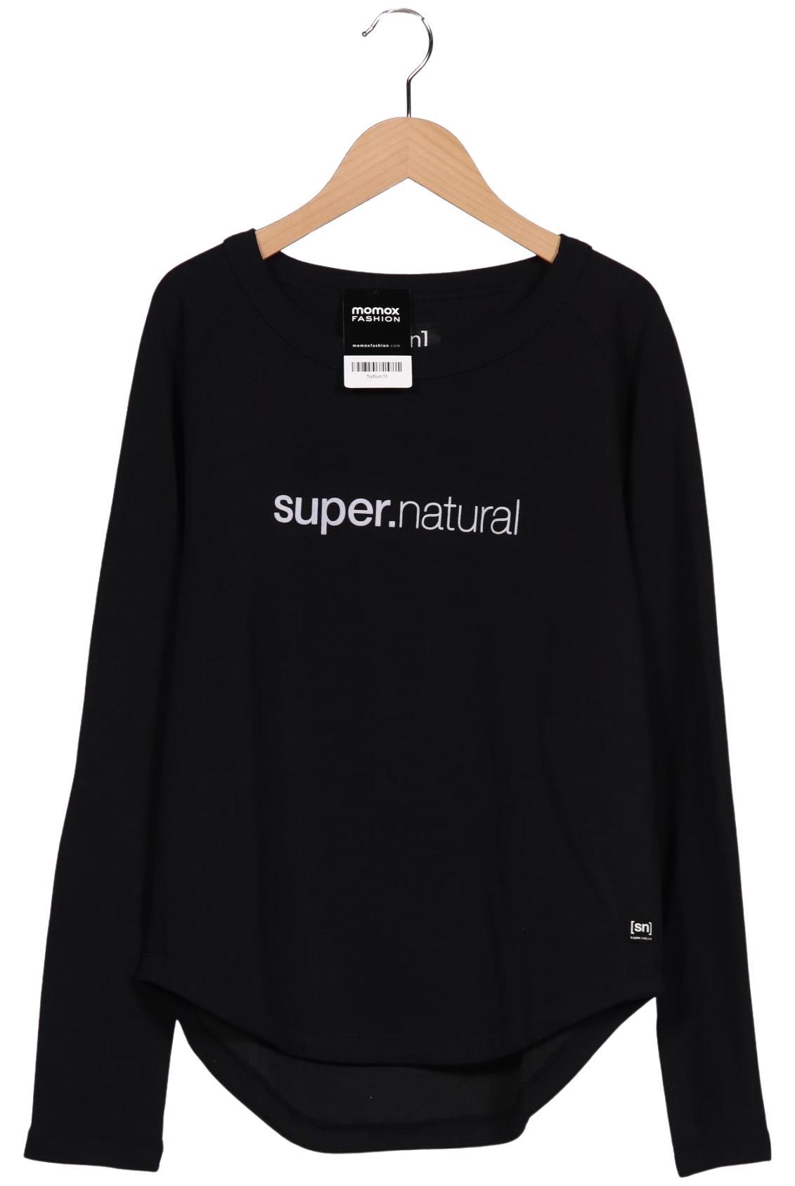 

super.natural Damen Langarmshirt, schwarz, Gr. 38