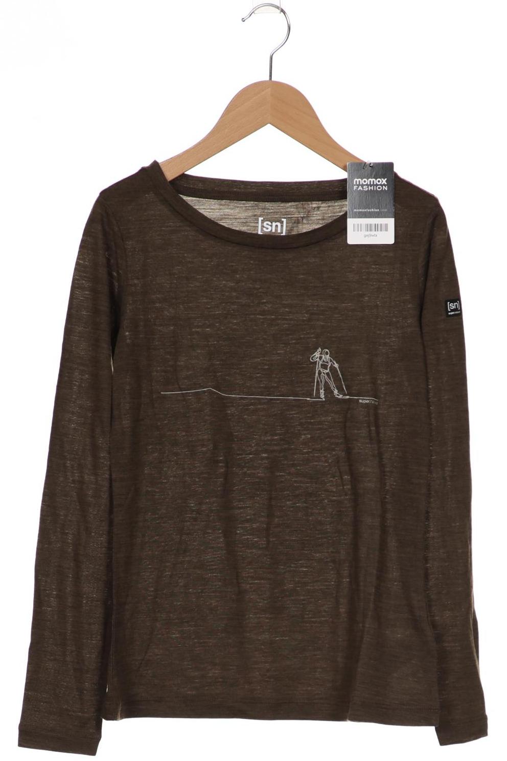 

super.natural Damen Langarmshirt, braun