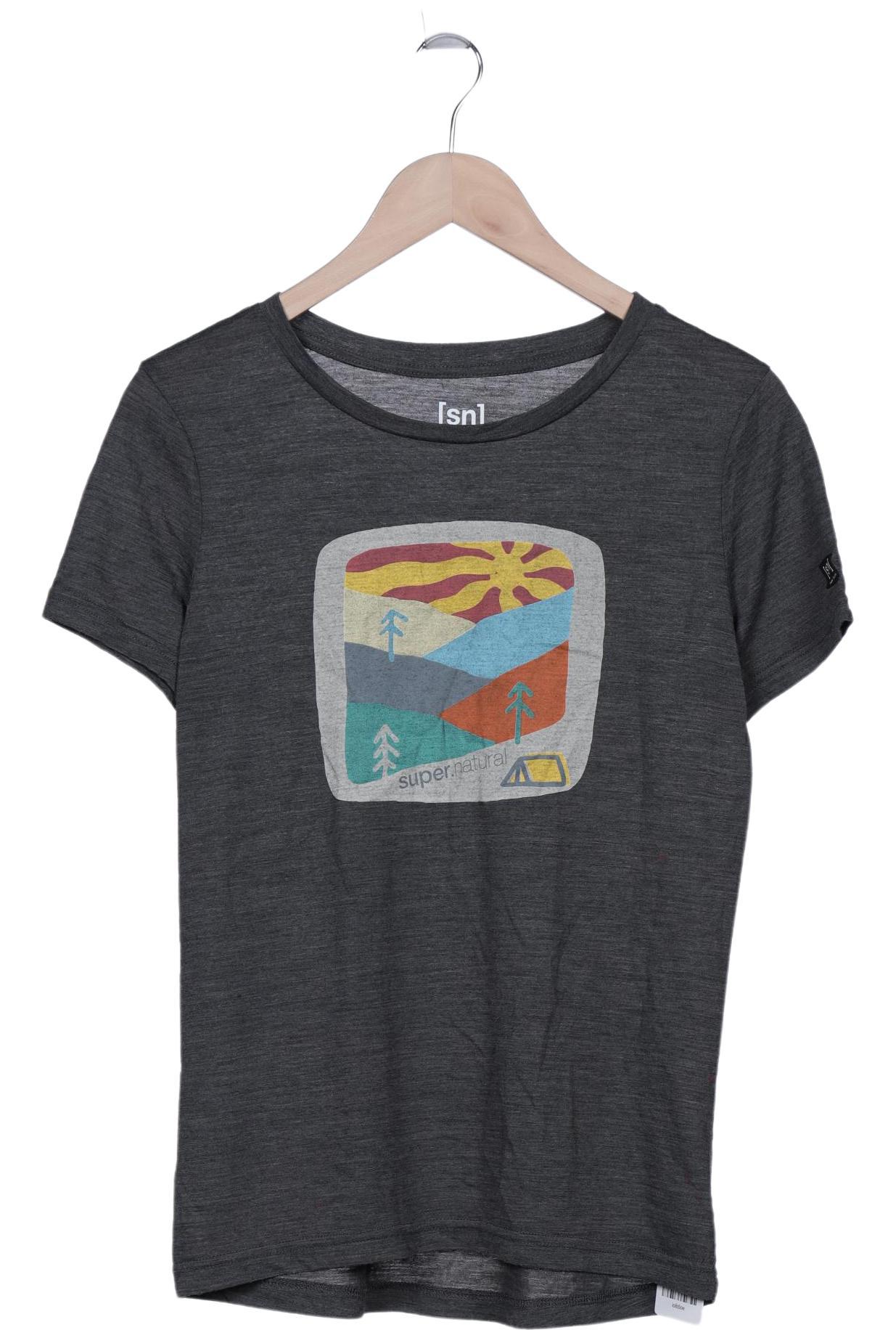 

super.natural Damen T-Shirt, grau, Gr. 36