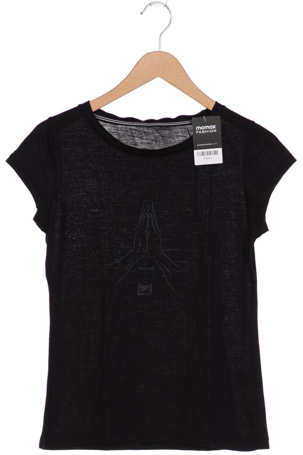 

super.natural Damen T-Shirt, schwarz, Gr. 38