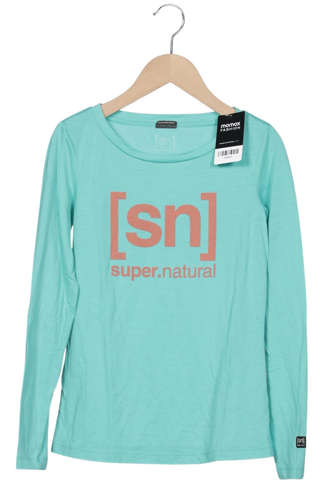 

super.natural Damen Langarmshirt, türkis, Gr. 34