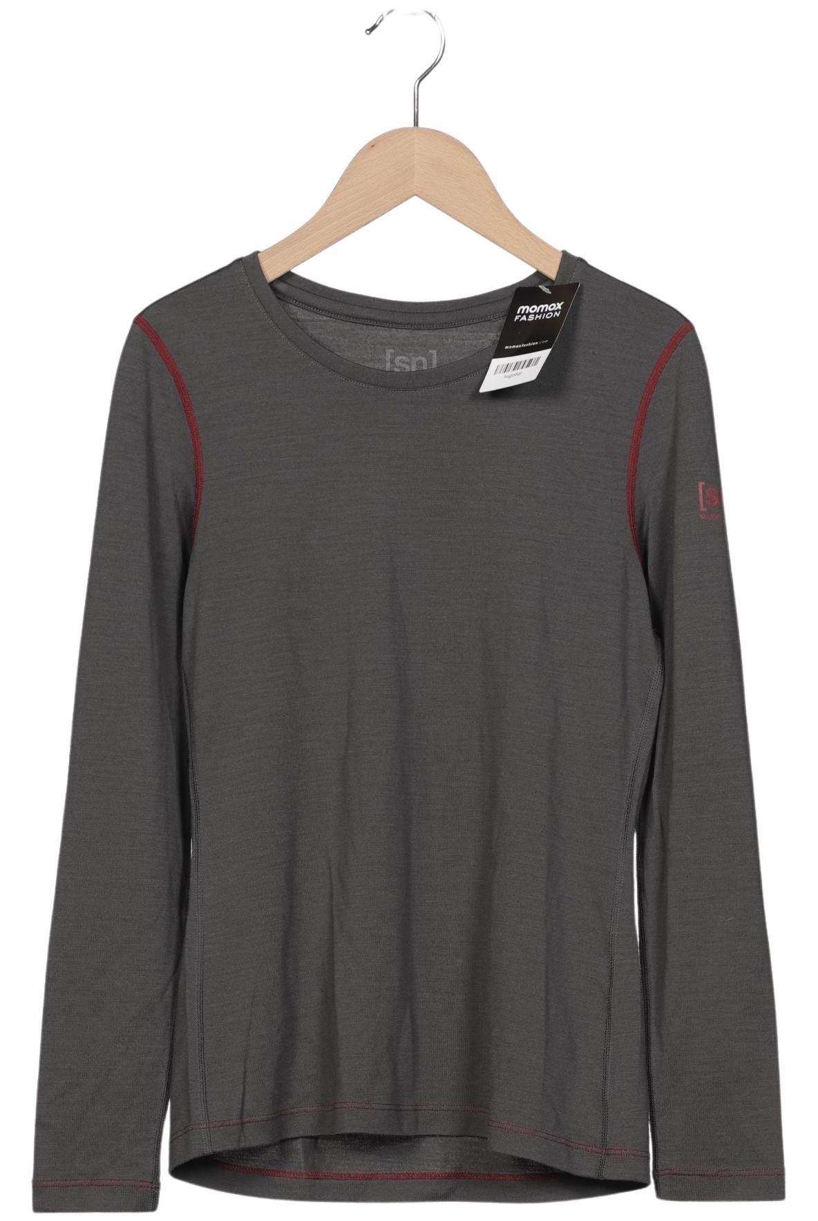 

super.natural Damen Langarmshirt, grau, Gr. 36