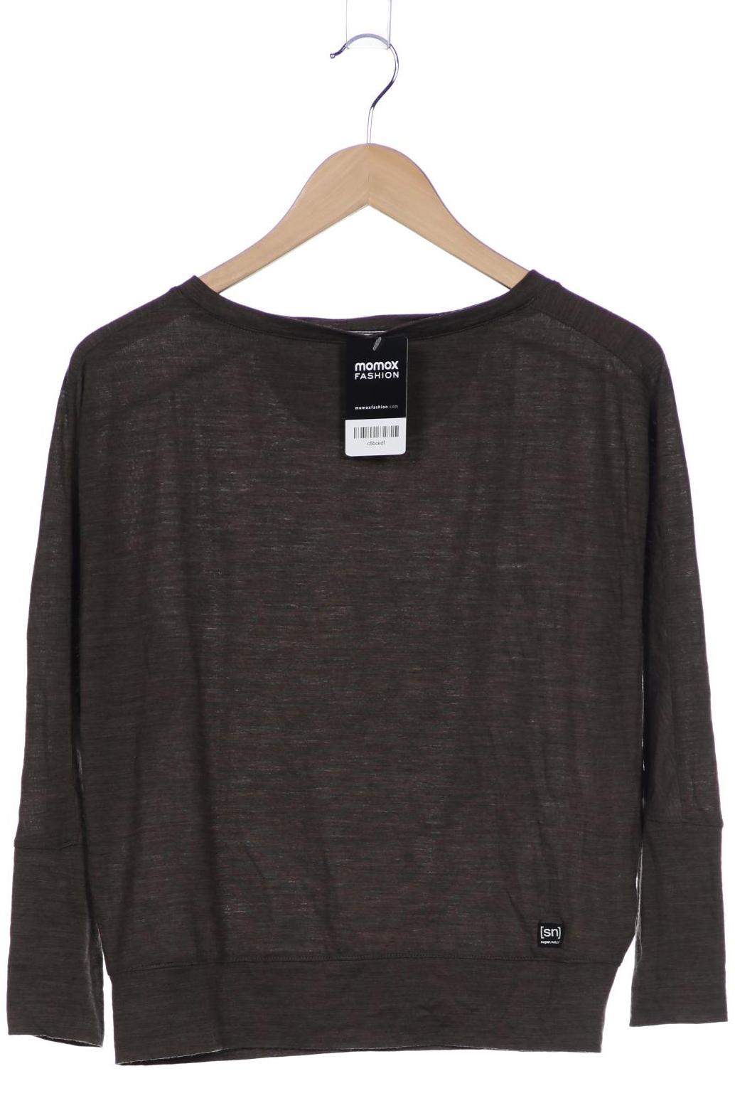 

super.natural Damen Langarmshirt, braun, Gr. 36