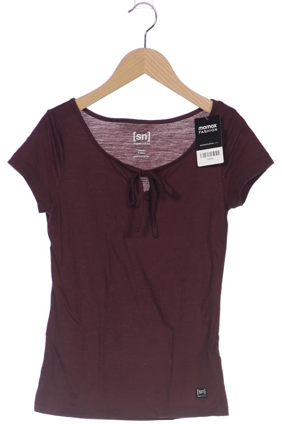 

super.natural Damen T-Shirt, bordeaux, Gr. 34