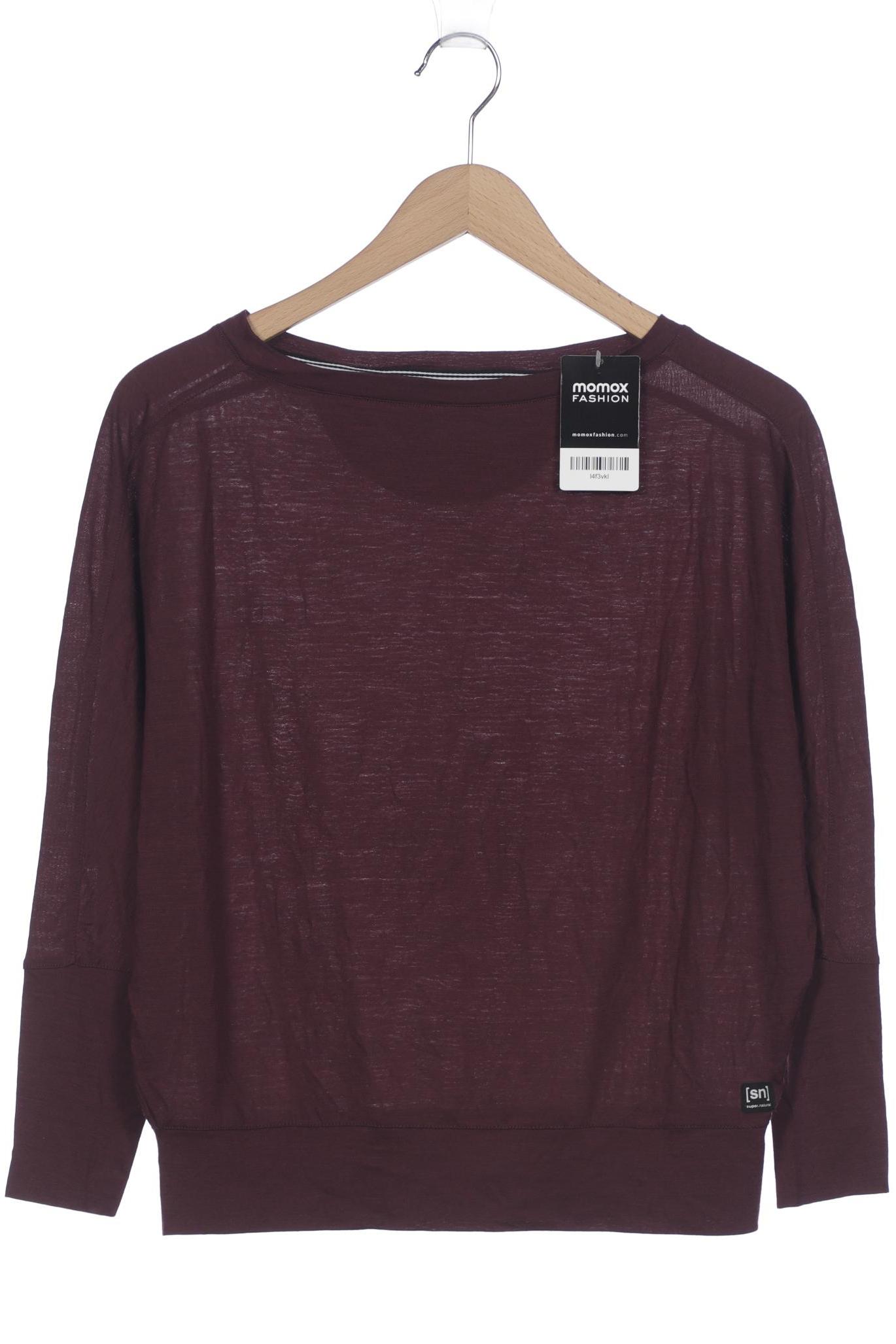 

super.natural Damen Langarmshirt, bordeaux, Gr. 36