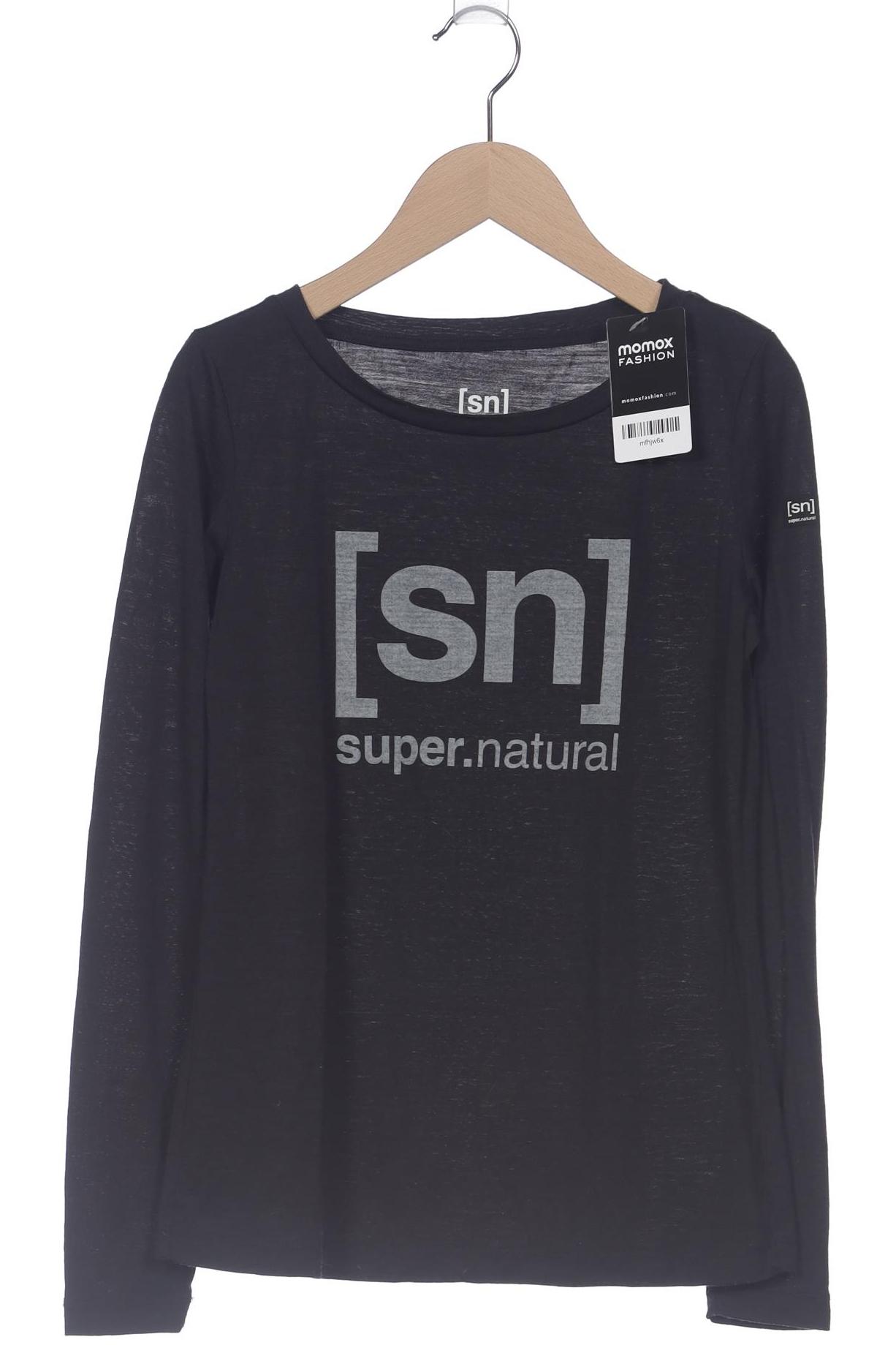 

super.natural Damen Langarmshirt, schwarz, Gr. 34