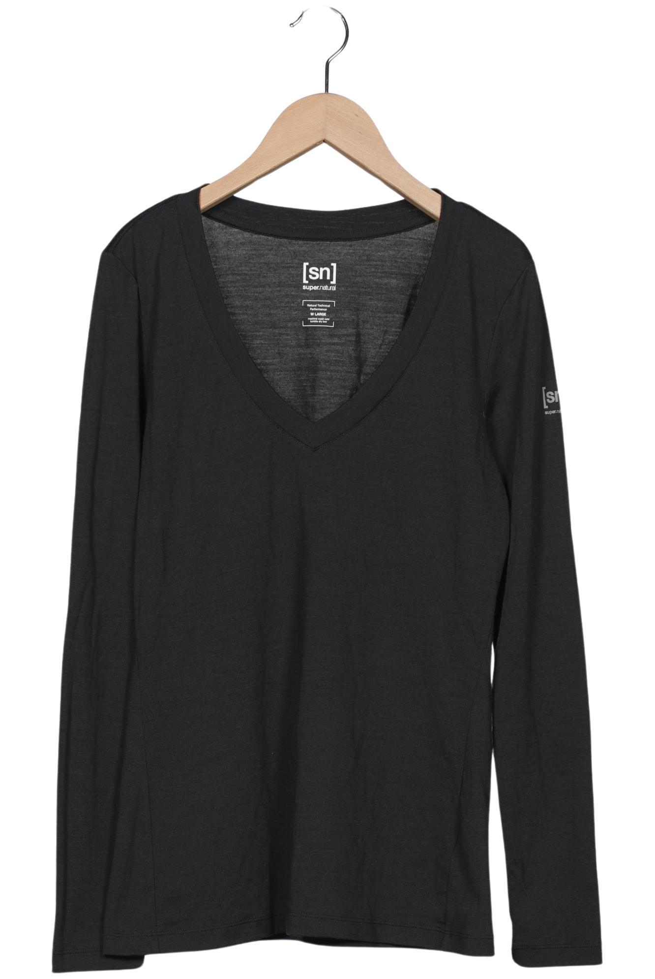 

super.natural Damen Langarmshirt, schwarz, Gr. 42