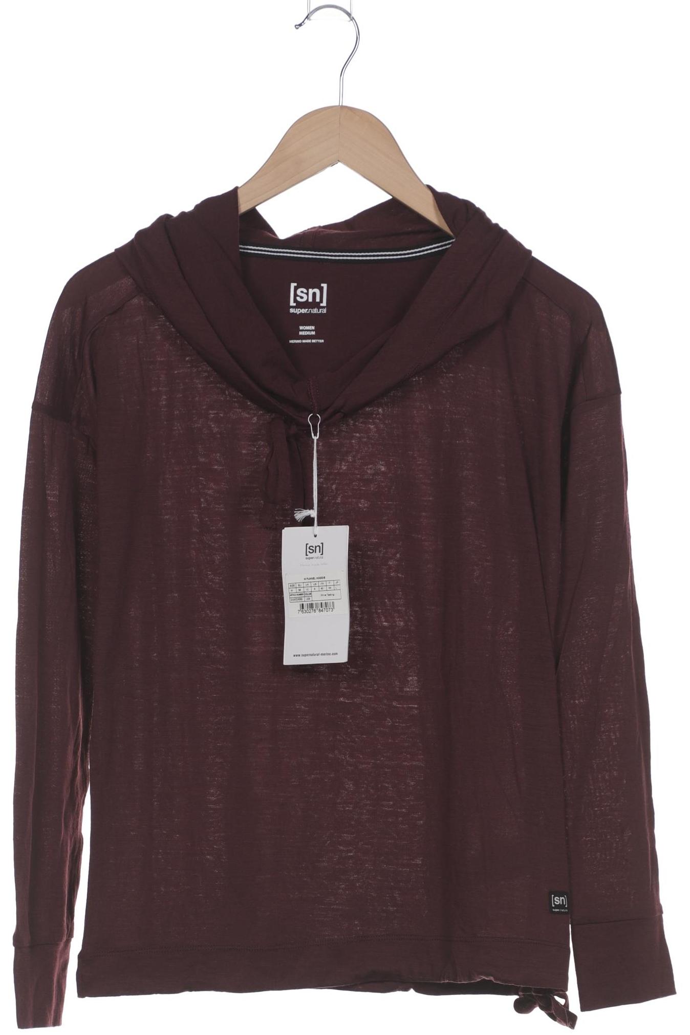 

super.natural Damen Langarmshirt, bordeaux, Gr. 38