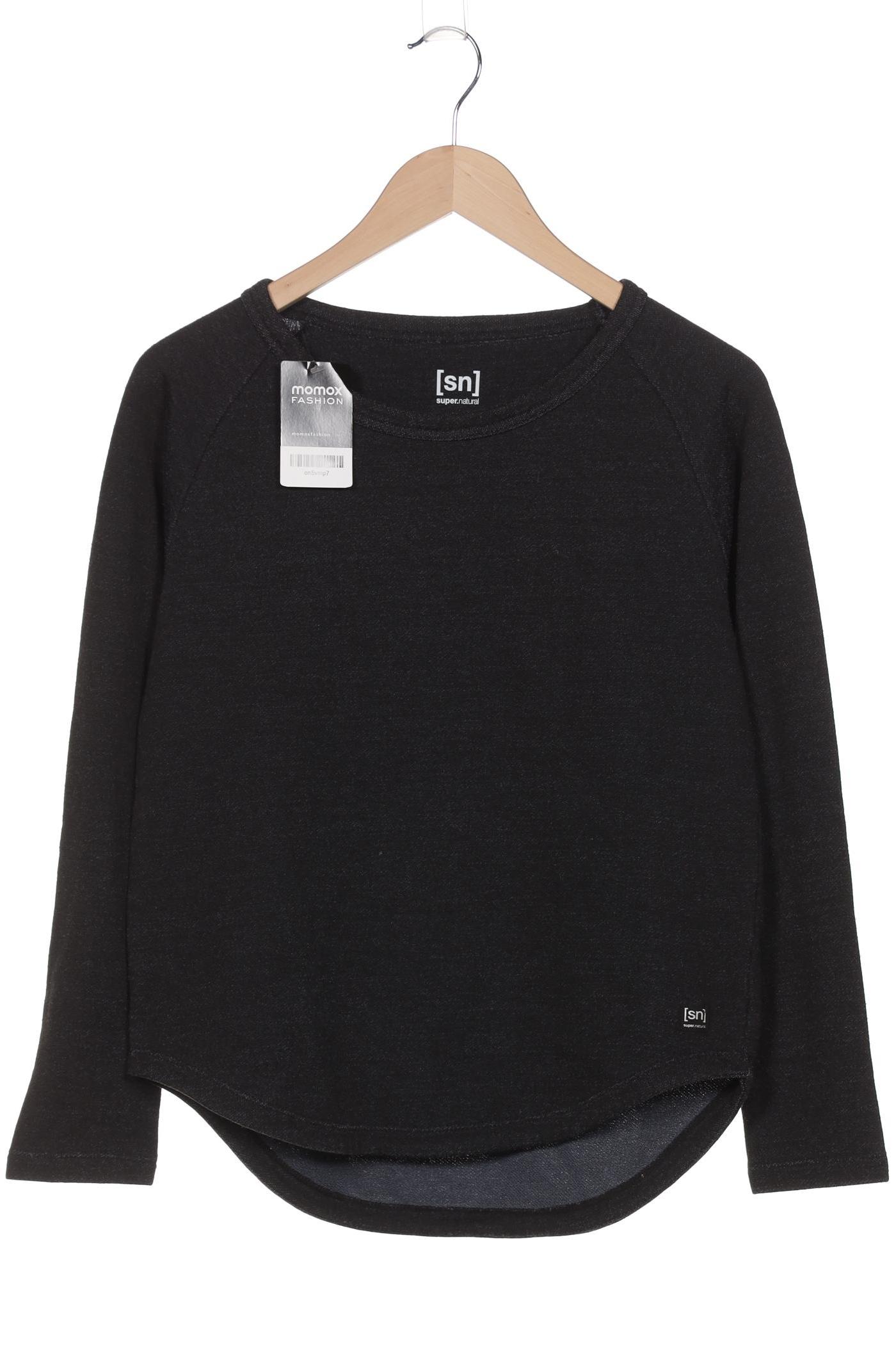 

super.natural Damen Langarmshirt, schwarz, Gr. 36