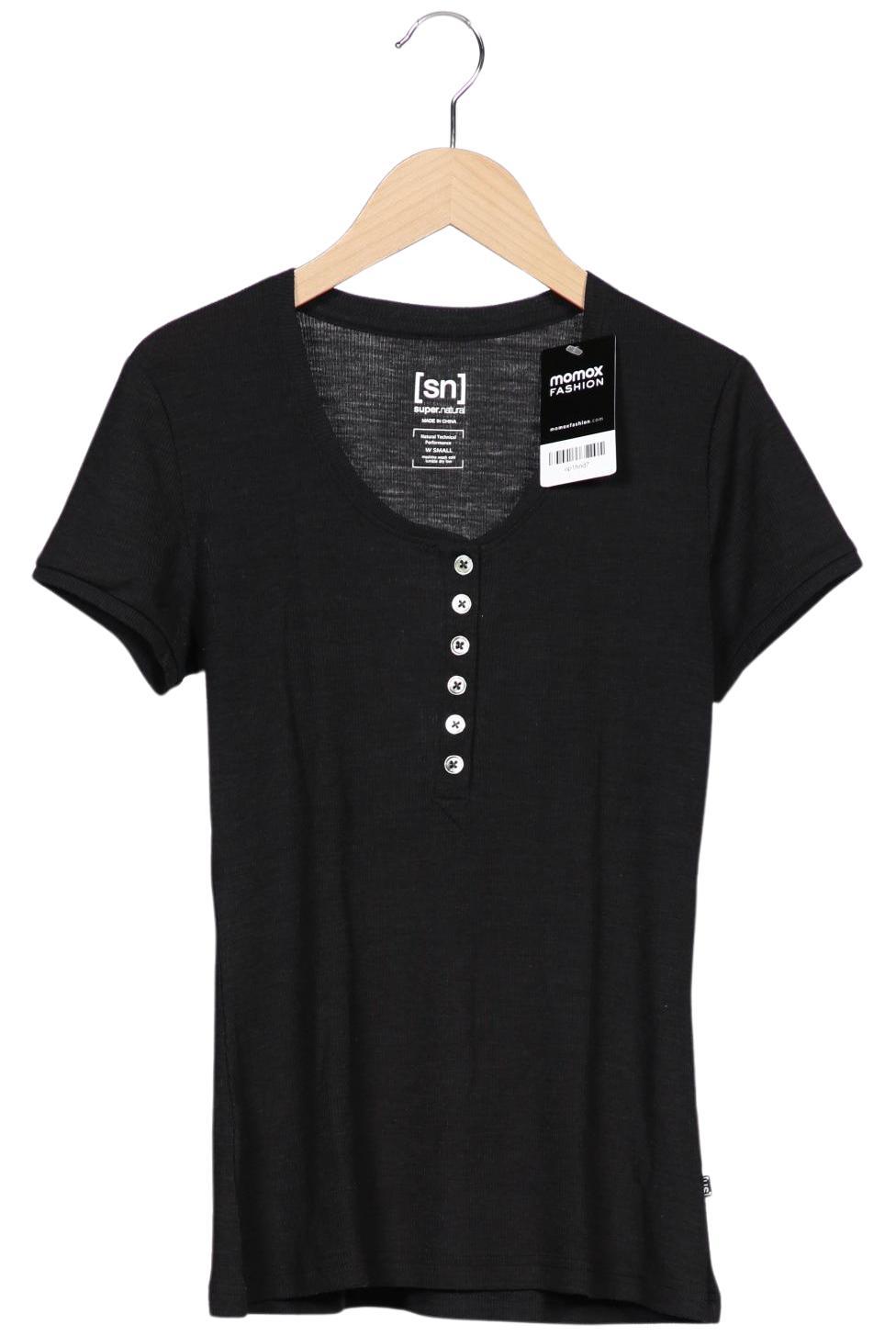 

super.natural Damen T-Shirt, schwarz, Gr. 36