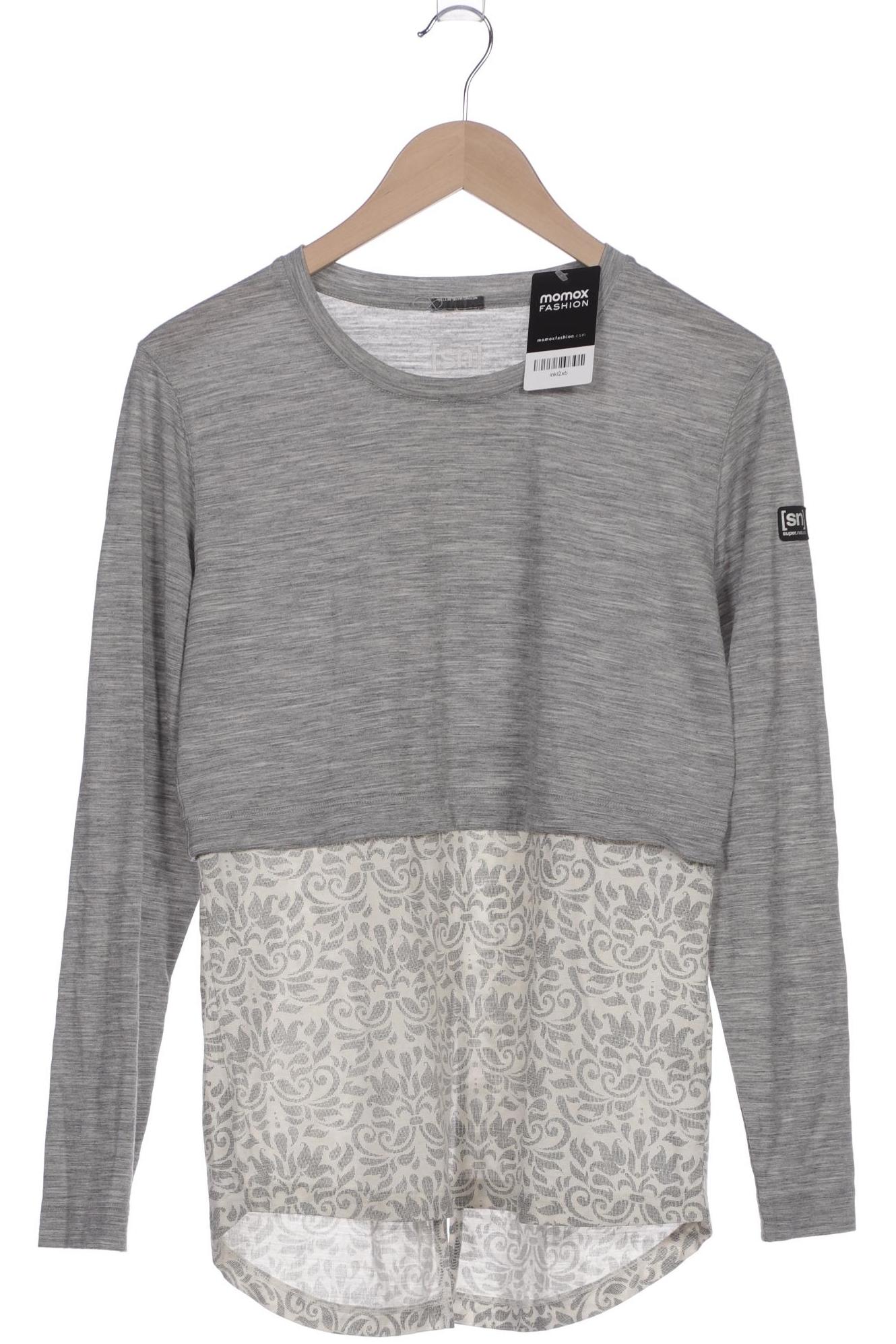 

super.natural Damen Langarmshirt, grau, Gr. 42