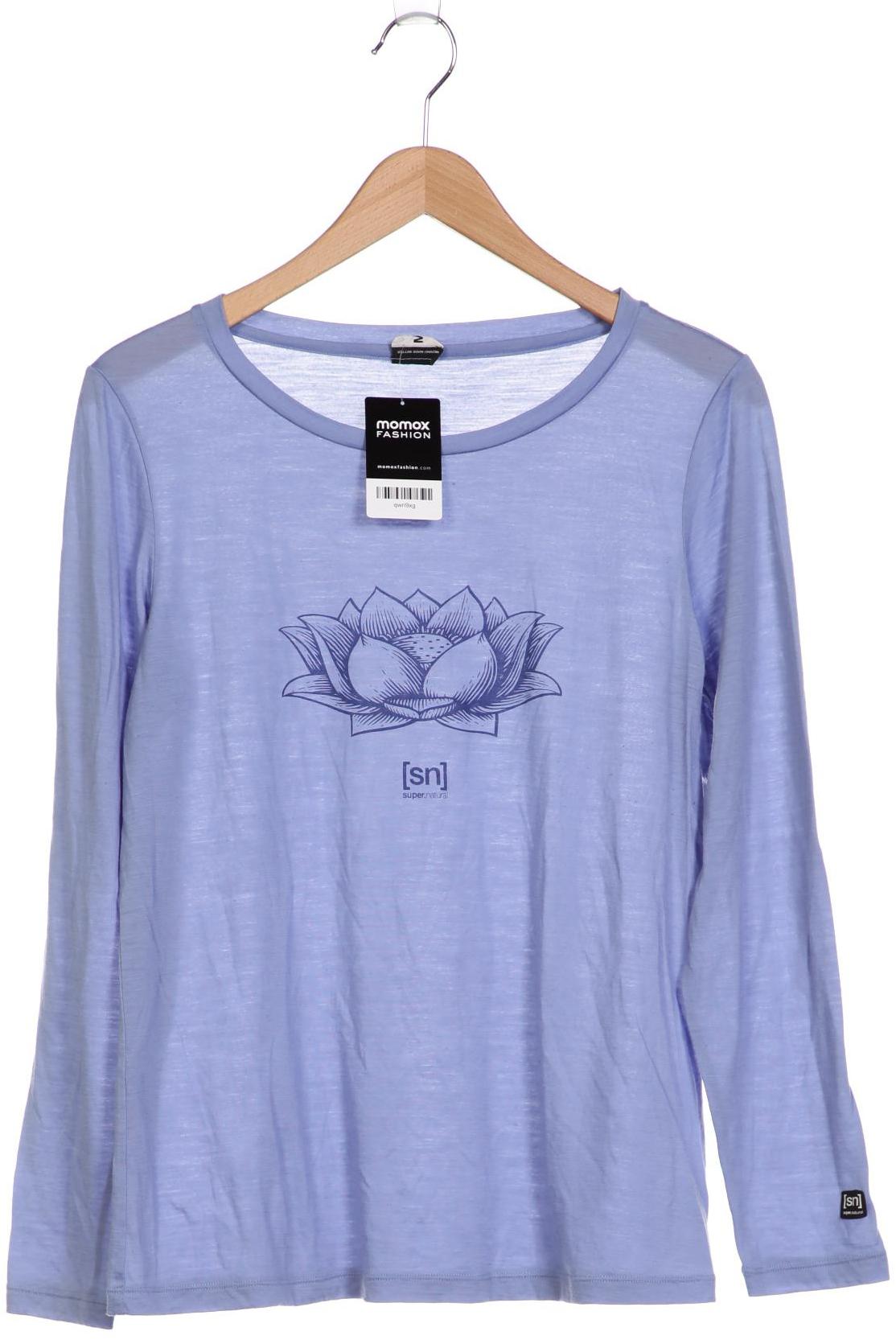 

super.natural Damen Langarmshirt, blau, Gr. 44