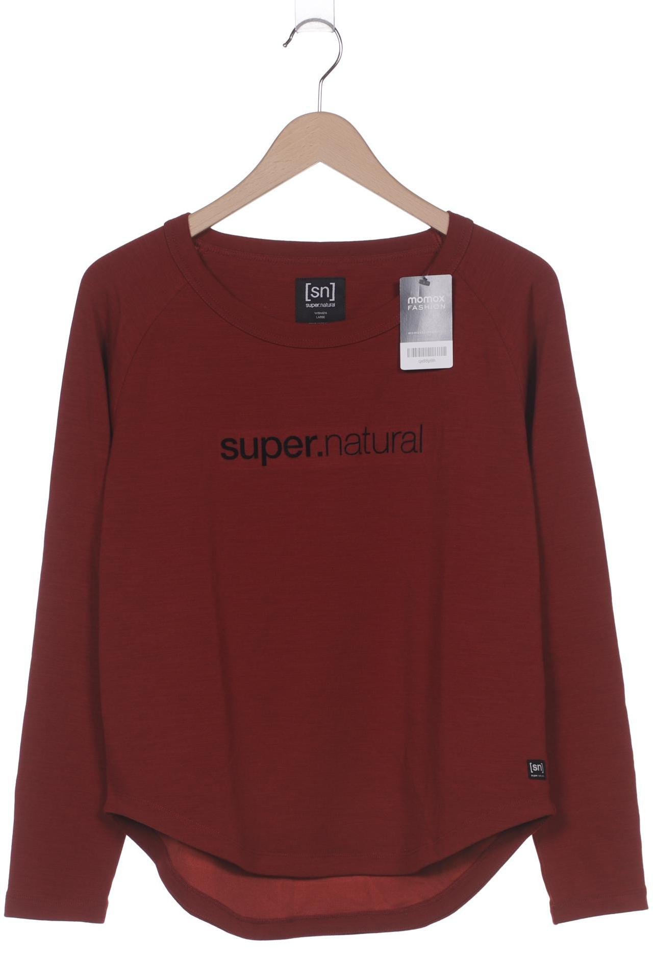 

super.natural Damen Langarmshirt, bordeaux, Gr. 42
