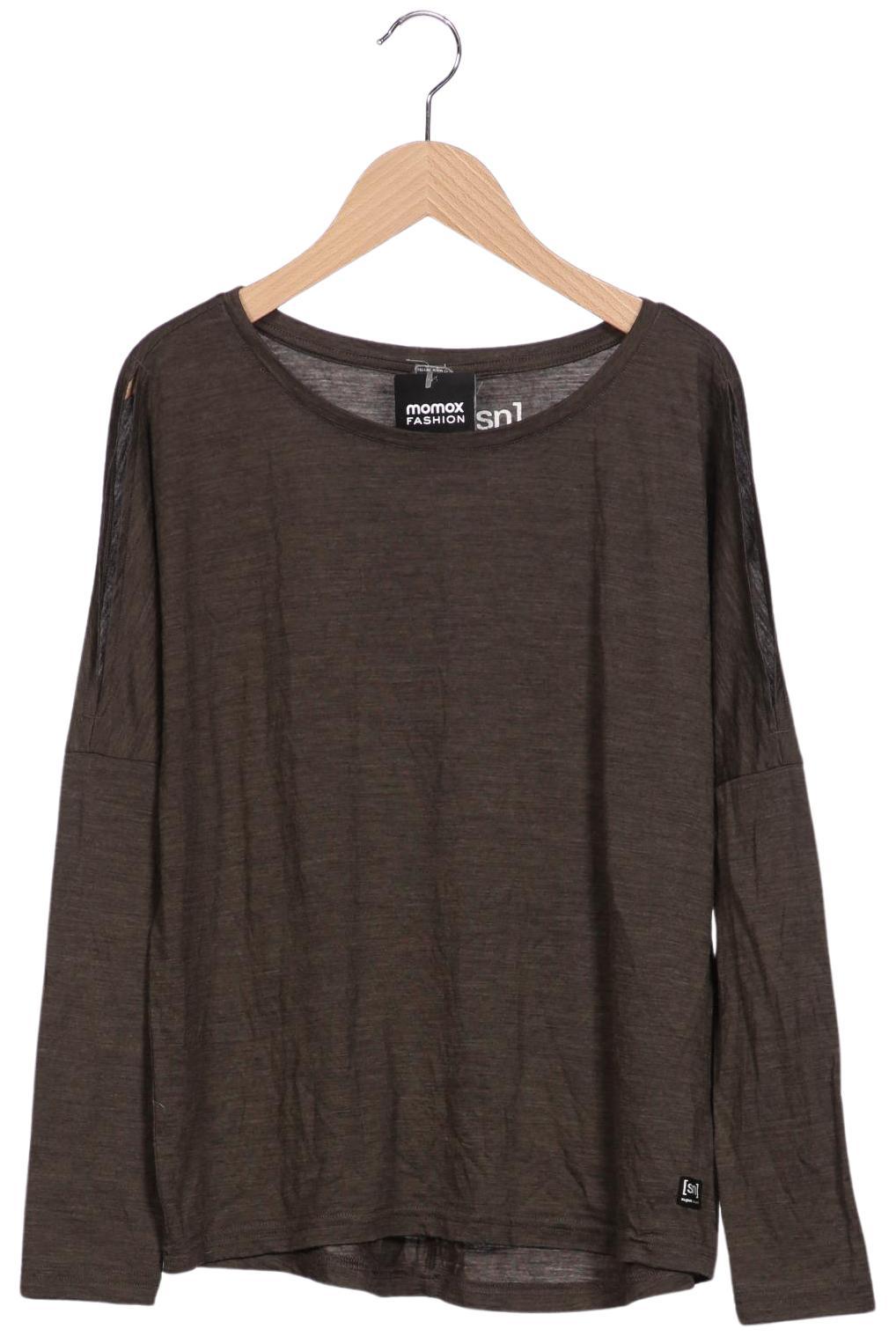 

super.natural Damen Langarmshirt, braun, Gr. 36