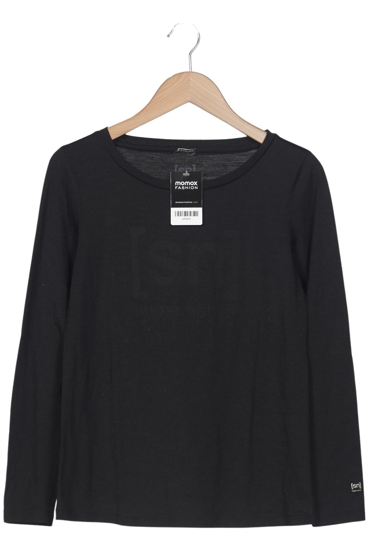 

super.natural Damen Langarmshirt, schwarz, Gr. 38