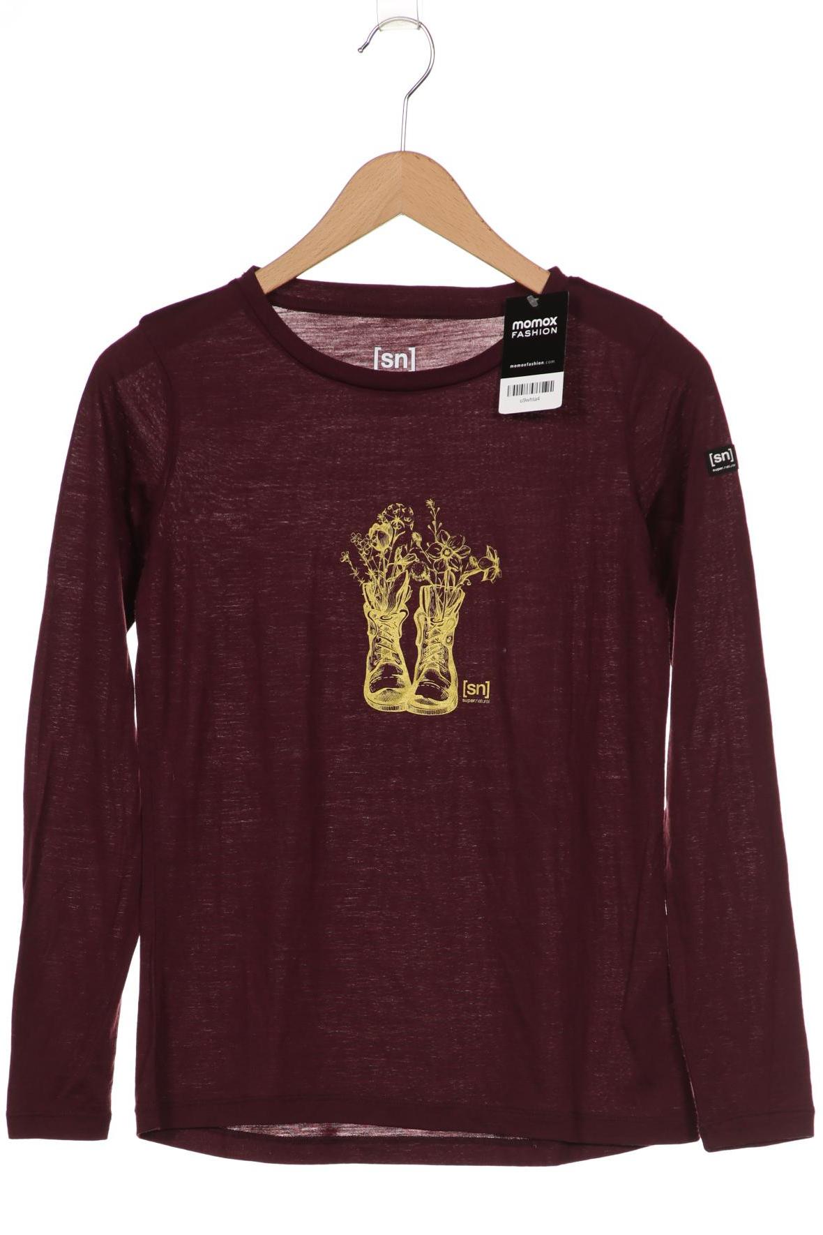 

super.natural Damen Langarmshirt, bordeaux