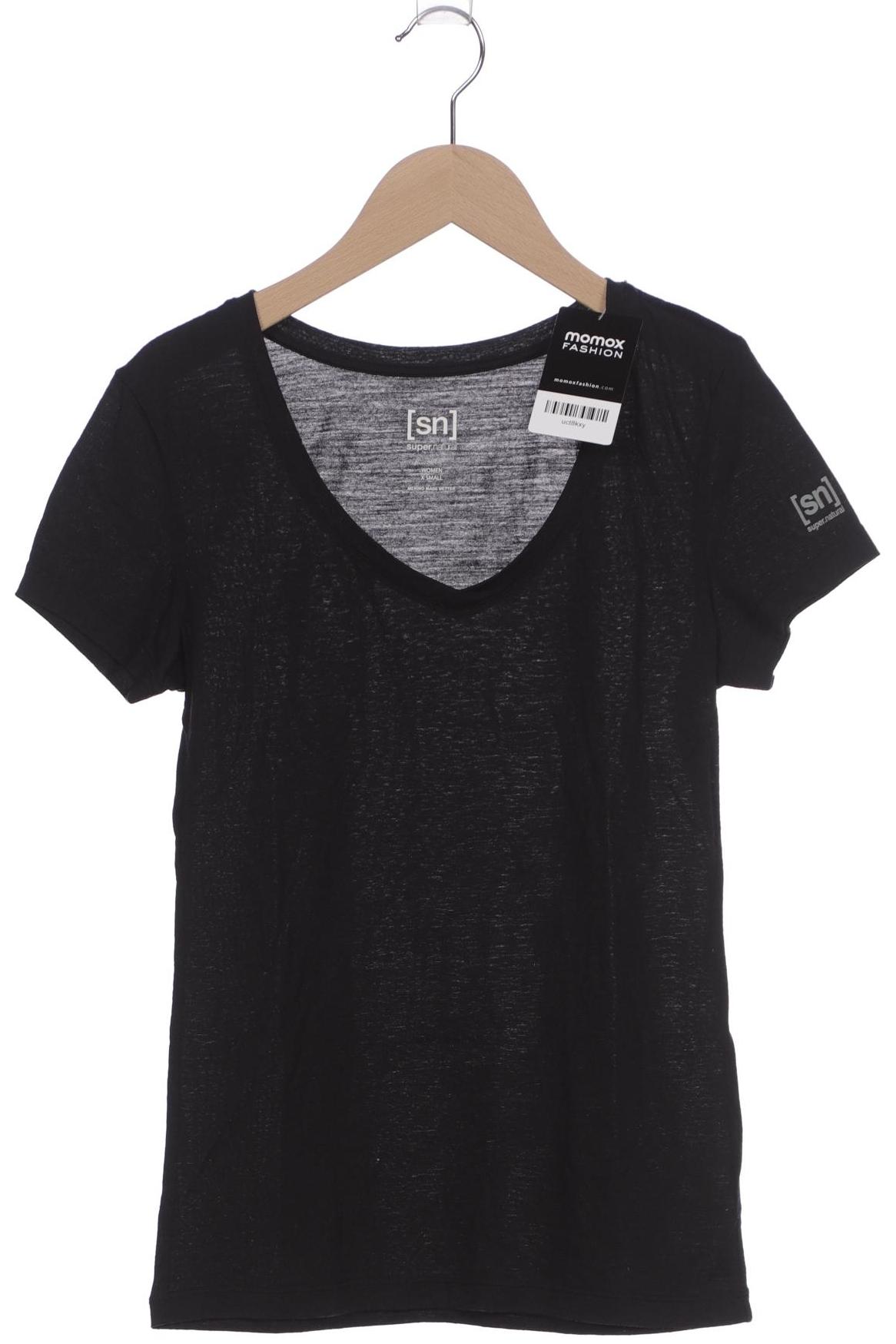 

super.natural Damen T-Shirt, schwarz, Gr. 34