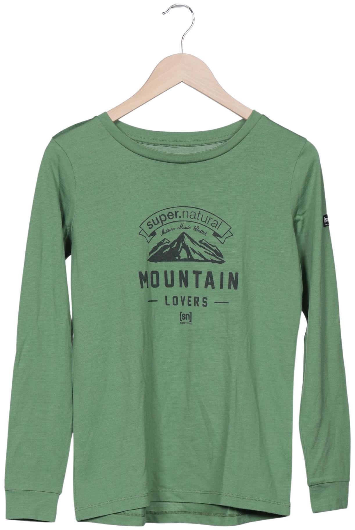 

super.natural Damen Langarmshirt, grün, Gr. 36
